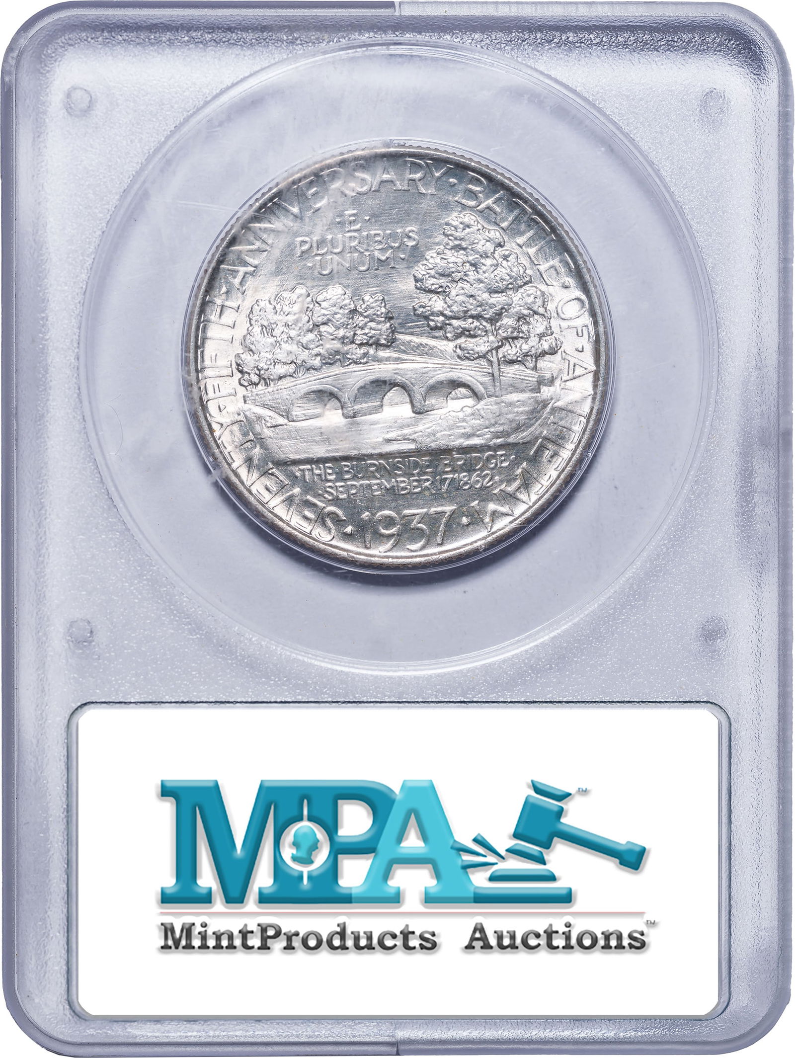 PCGS MS-65 Rattler 1937 Antietam Half Dollar - 2