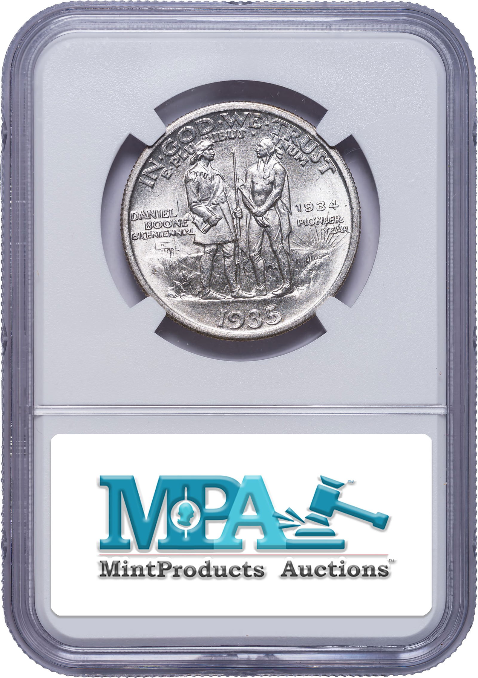 NGC MS-66+ 1935/1934 Boone Half Dollar - 2