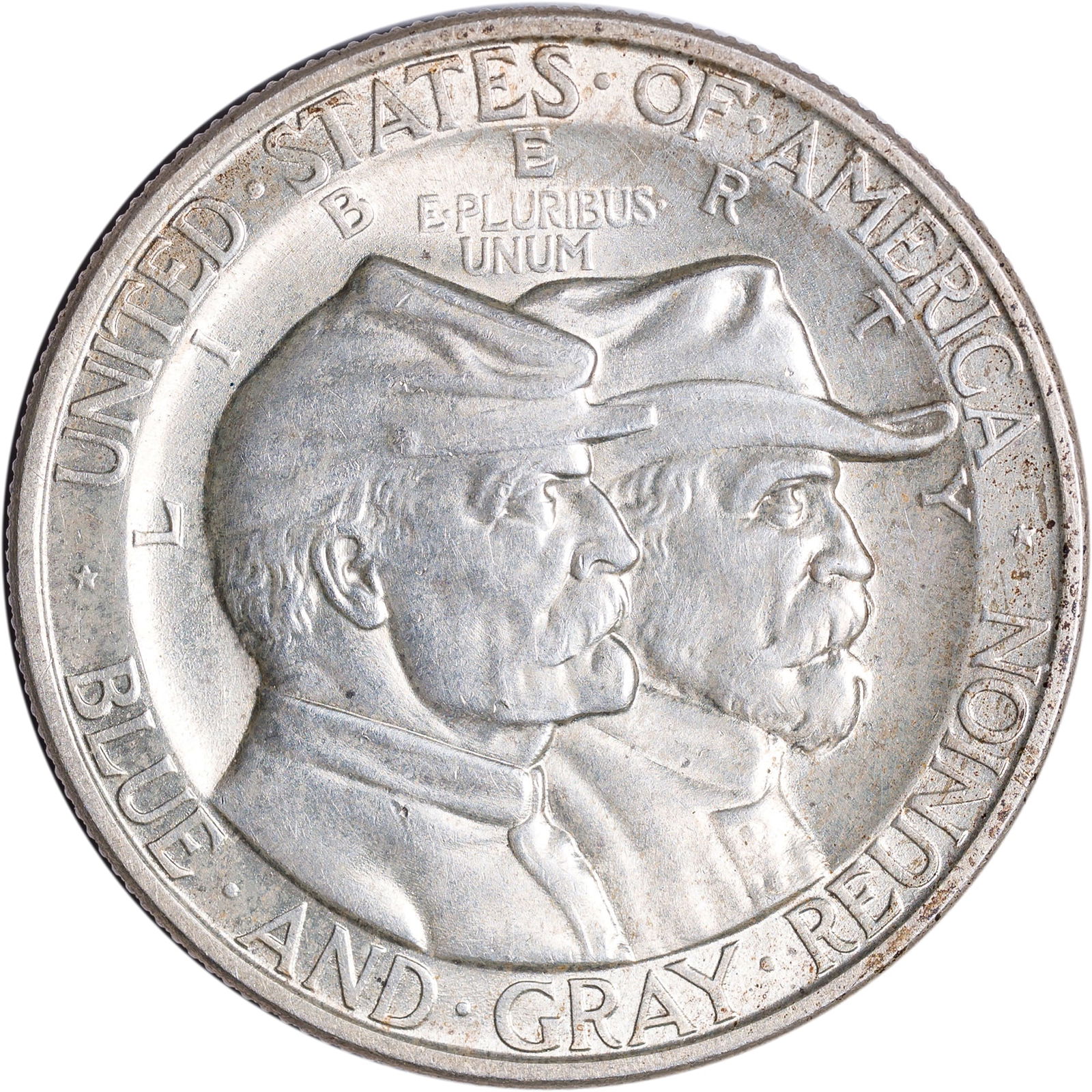 MS-64 1936 Gettysburg Half Dollar: Boldly lustrous with a hint of golden iridescence throughout. The three-day Battle of Gettysburg was the "high water mark" of the Confederacy.