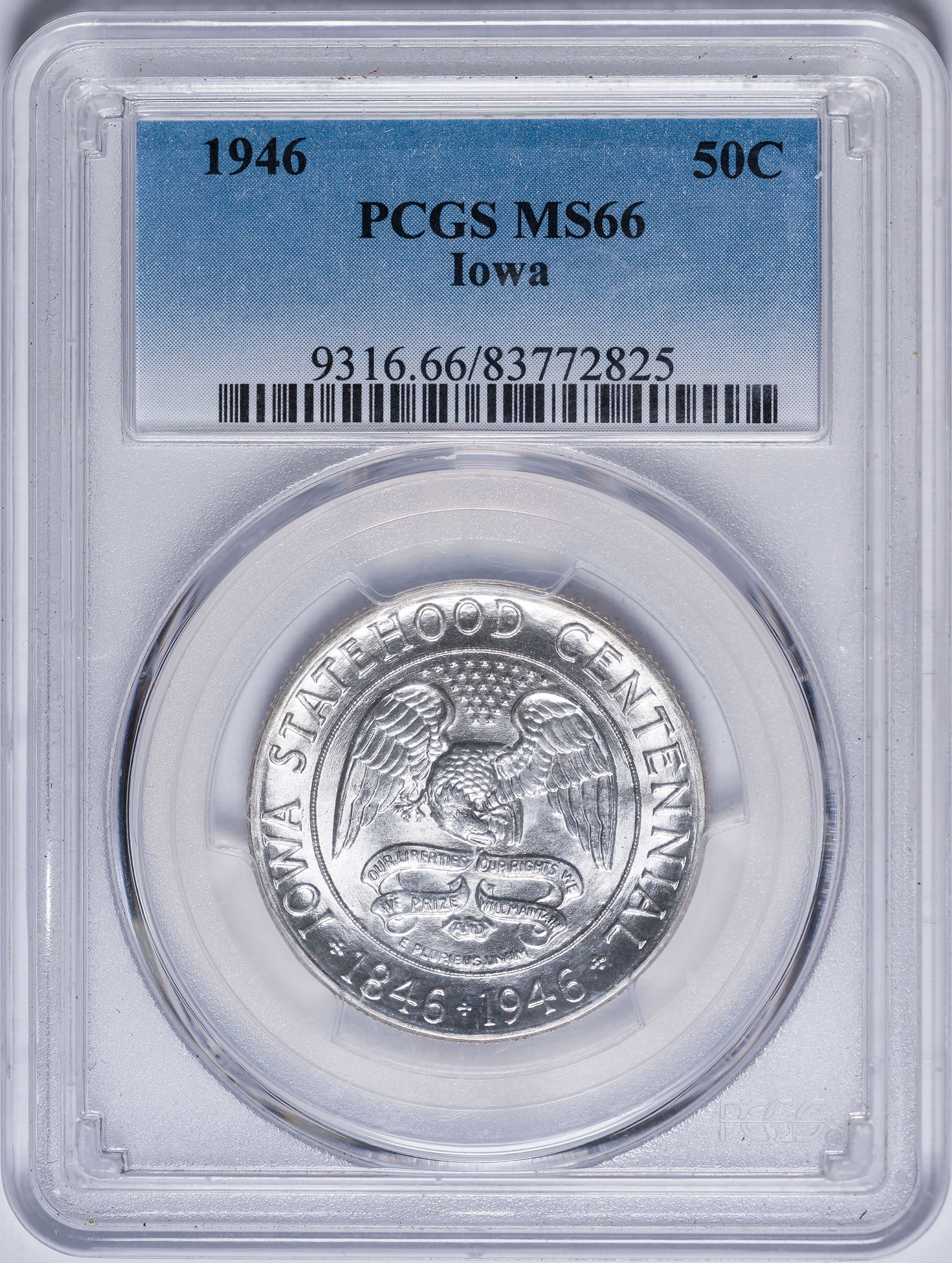 PCGS MS-66 1946 Iowa Half Dollar (1 of 2)