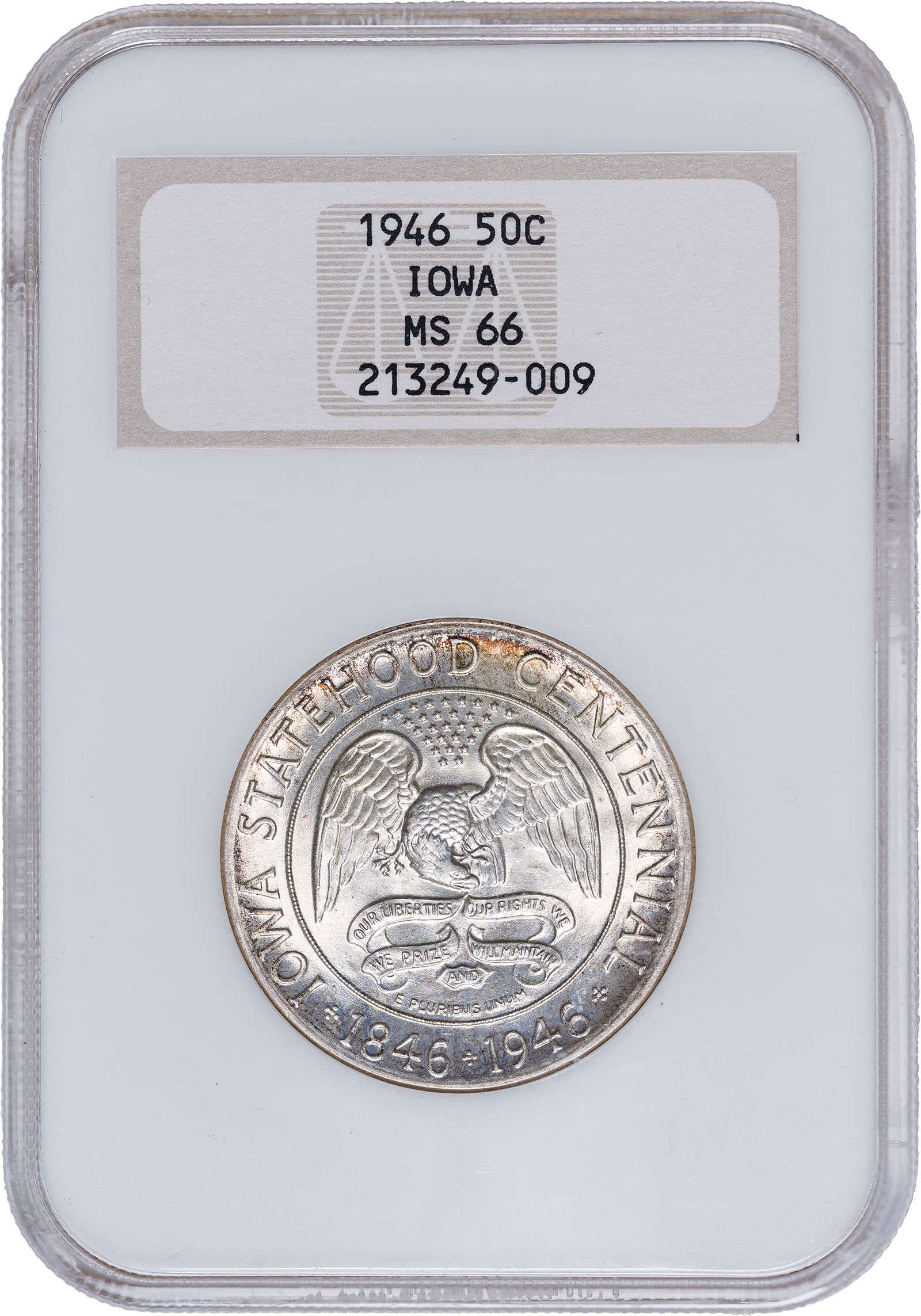 NGC MS-66 1946 Iowa Half Dollar (1 of 2)
