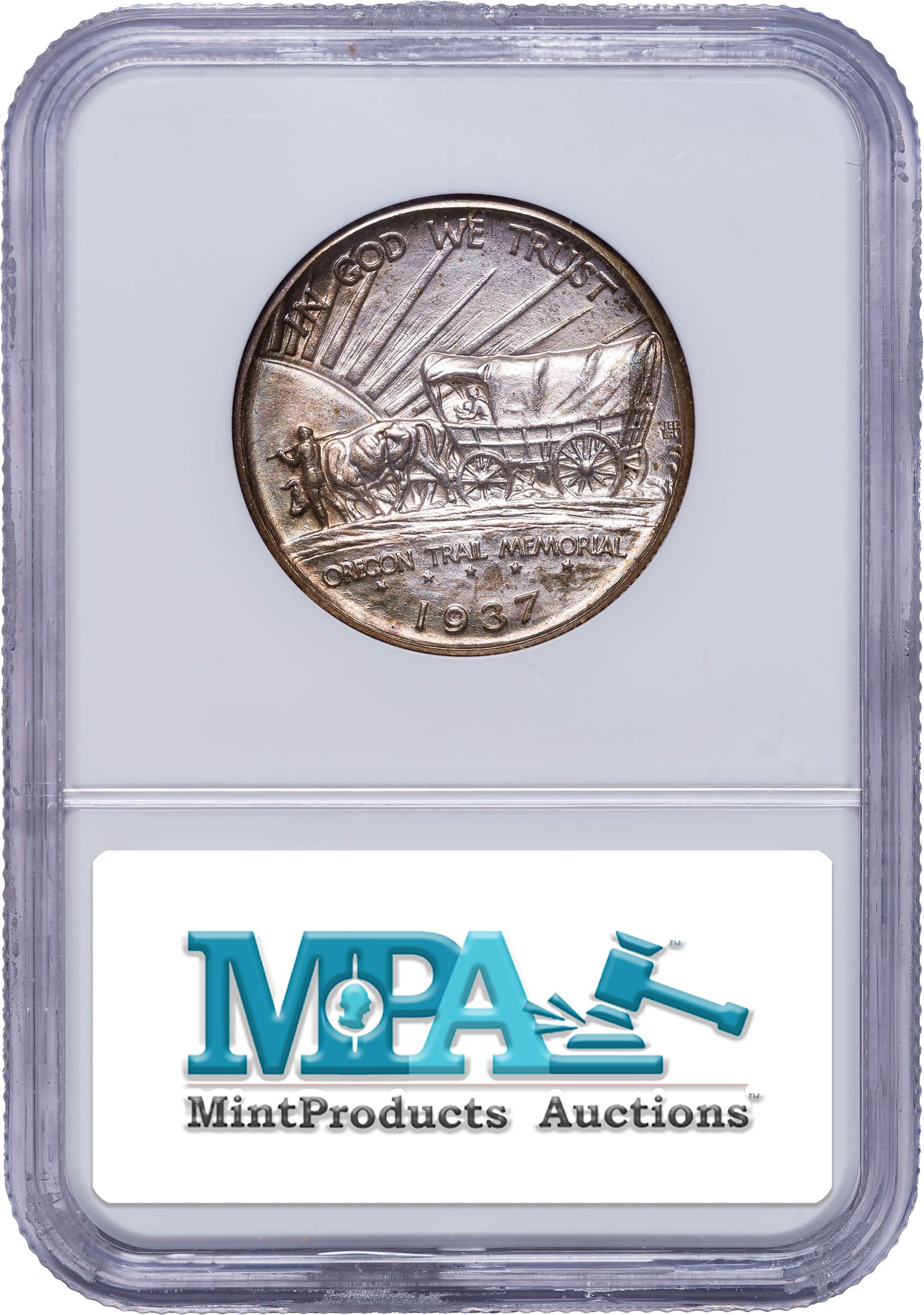 NGC MS-66 1937-D Oregon Trail Half Dollar - 2