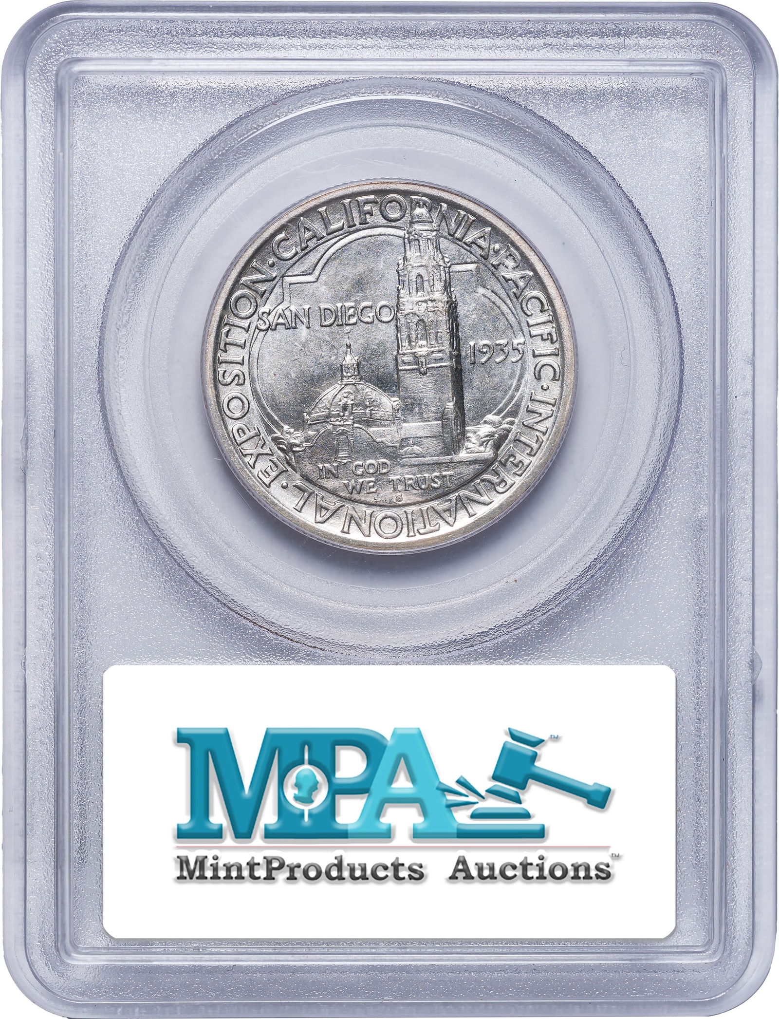 PCGS MS-64 1935-S San Diego Half Dollar - 2