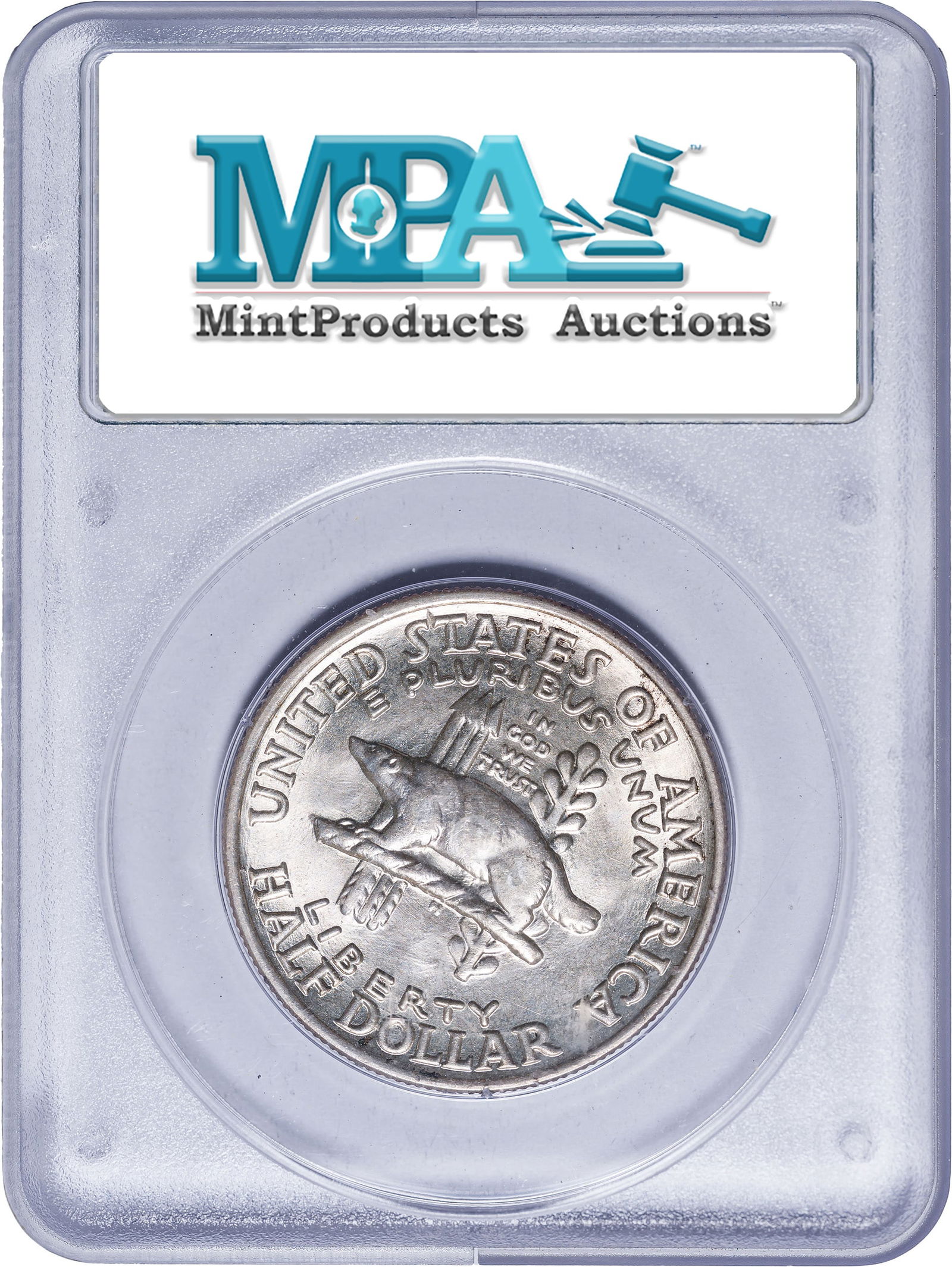 PCGS MS-65 Rattler 1936 Wisconsin Half Dollar - 2