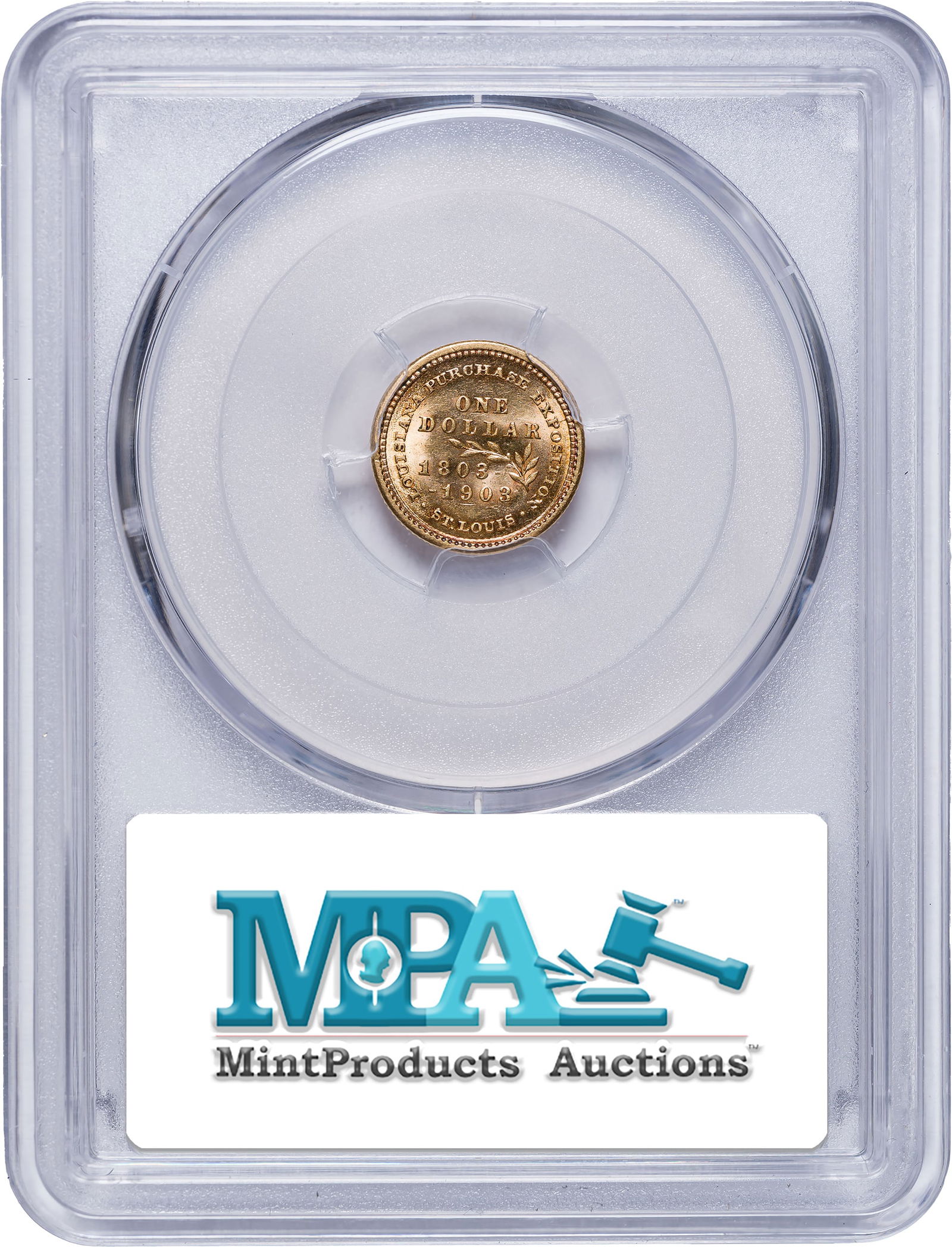 PCGS MS-63 1903 Louisiana Purchase $1 Gold - 2