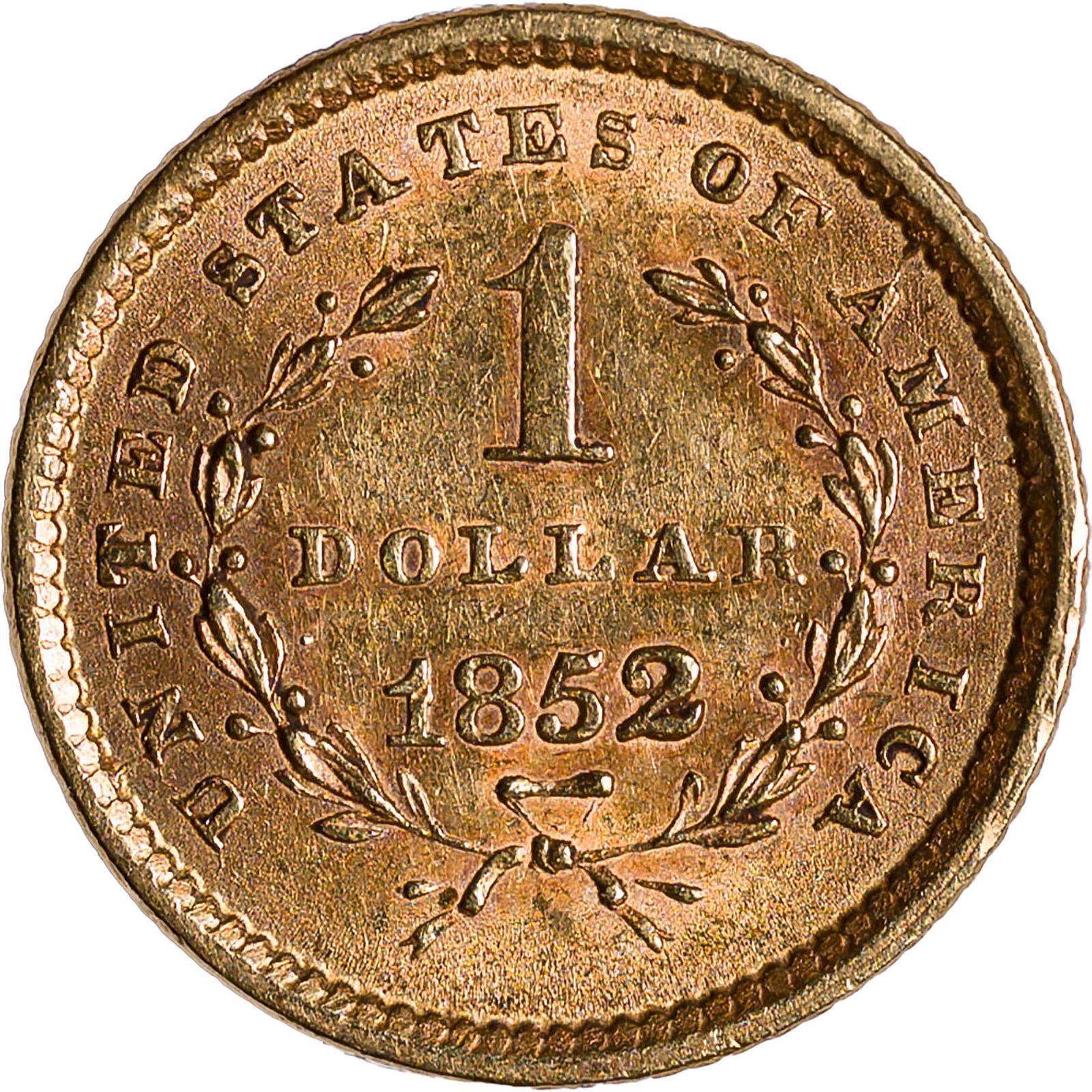 BU-60 1852 $1 Gold - 2
