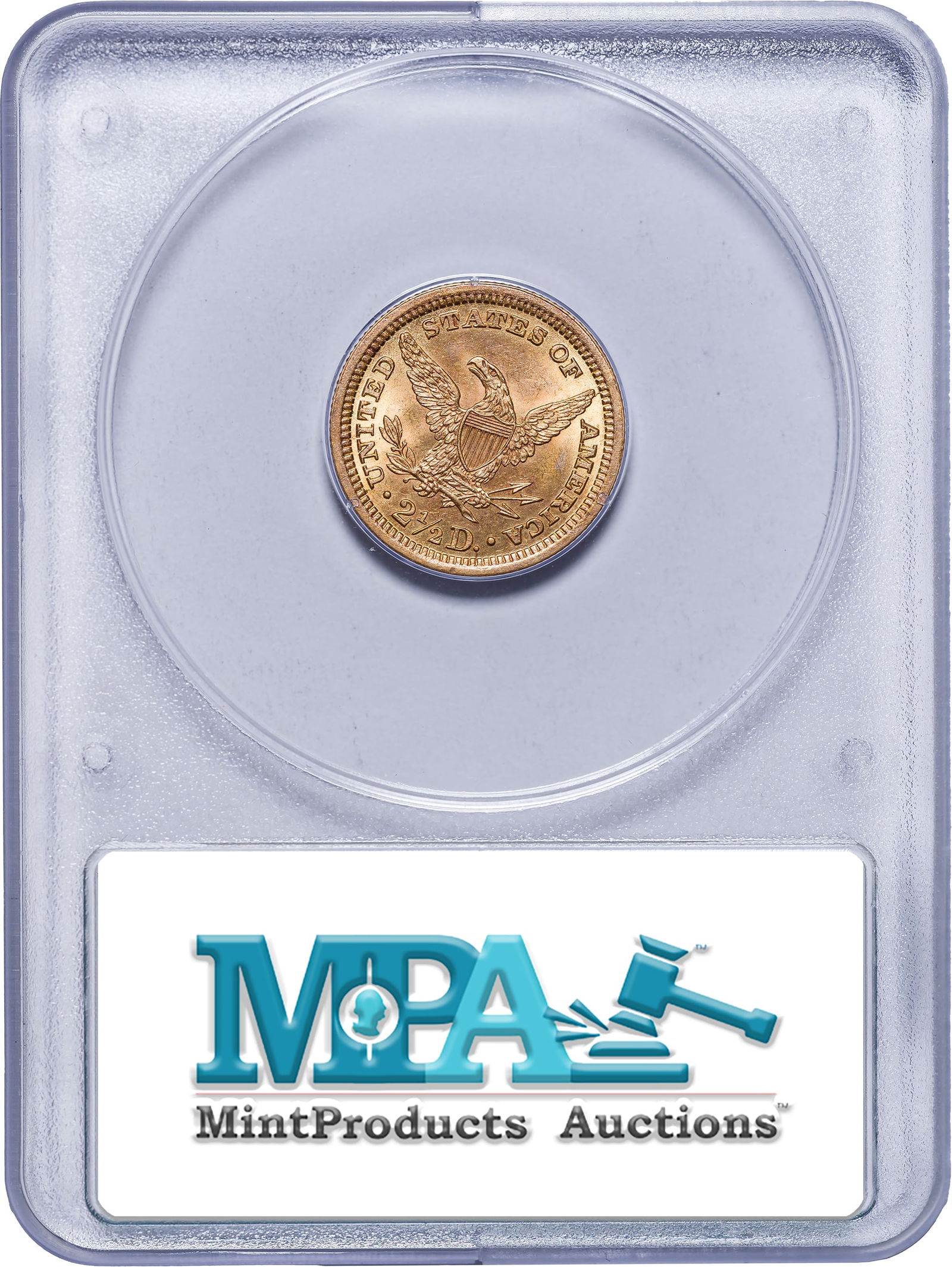 PCGS MS-62 Rattler 1898 $2.50 Gold Liberty - 2