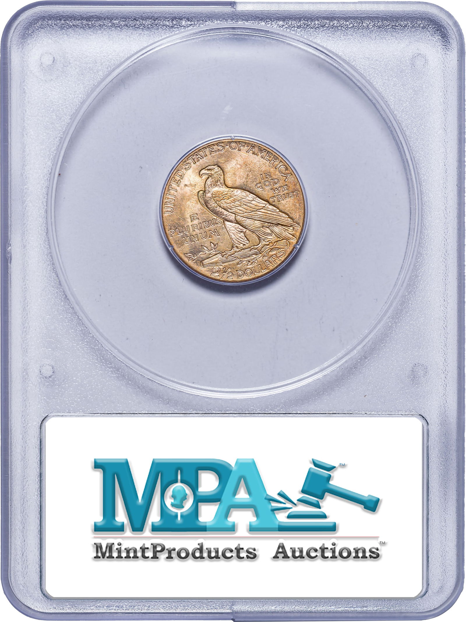 PCGS MS-63 Rattler 1929 $2.50 Gold Indian - 2