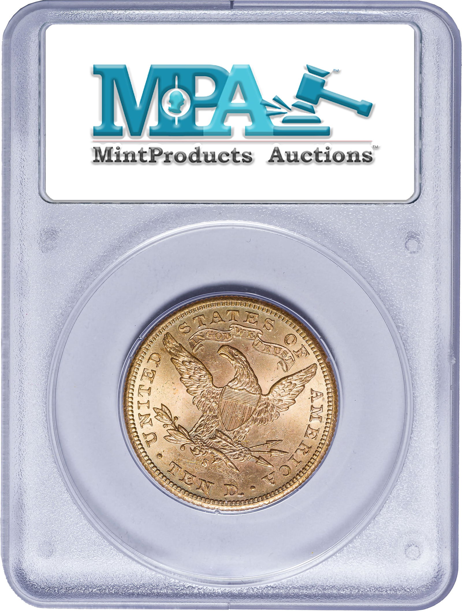 PCGS MS-62 Rattler 1901-S $10 Gold Liberty - 2