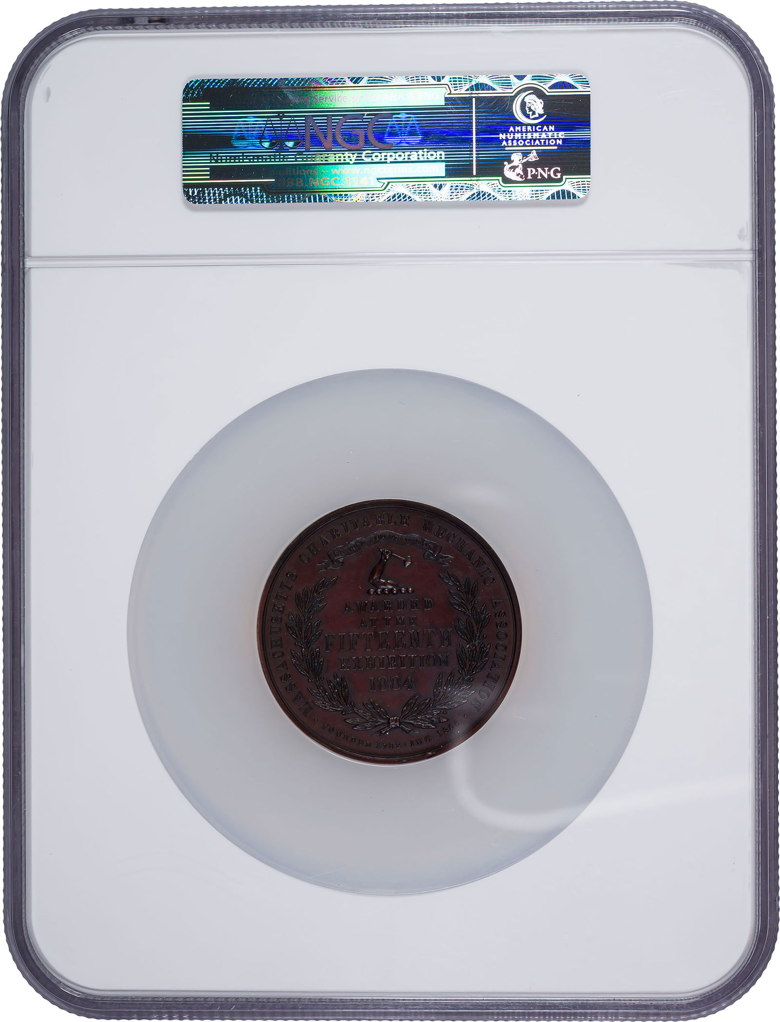 Massachusetts. NGC MS-63 Bronze Medal - 2