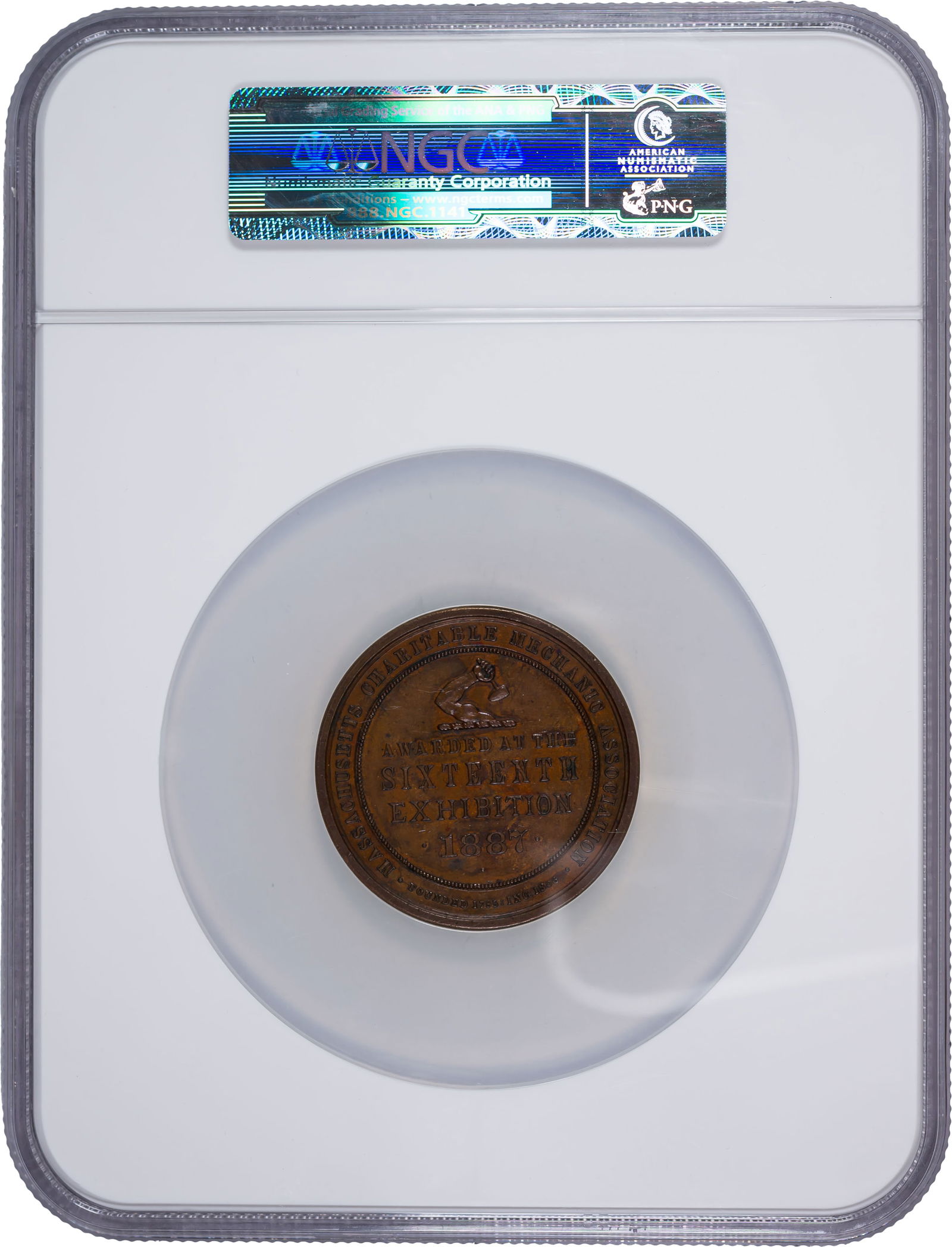 Massachusetts. NGC MS-61 1881 Bronze Medal - 2