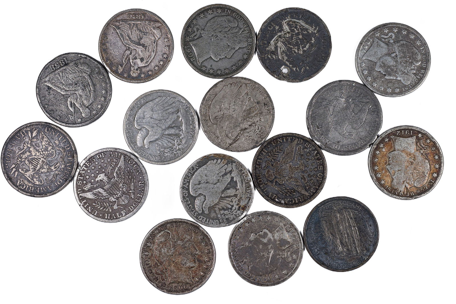 Group of Counterfeit Half Dollars (1 of 1)