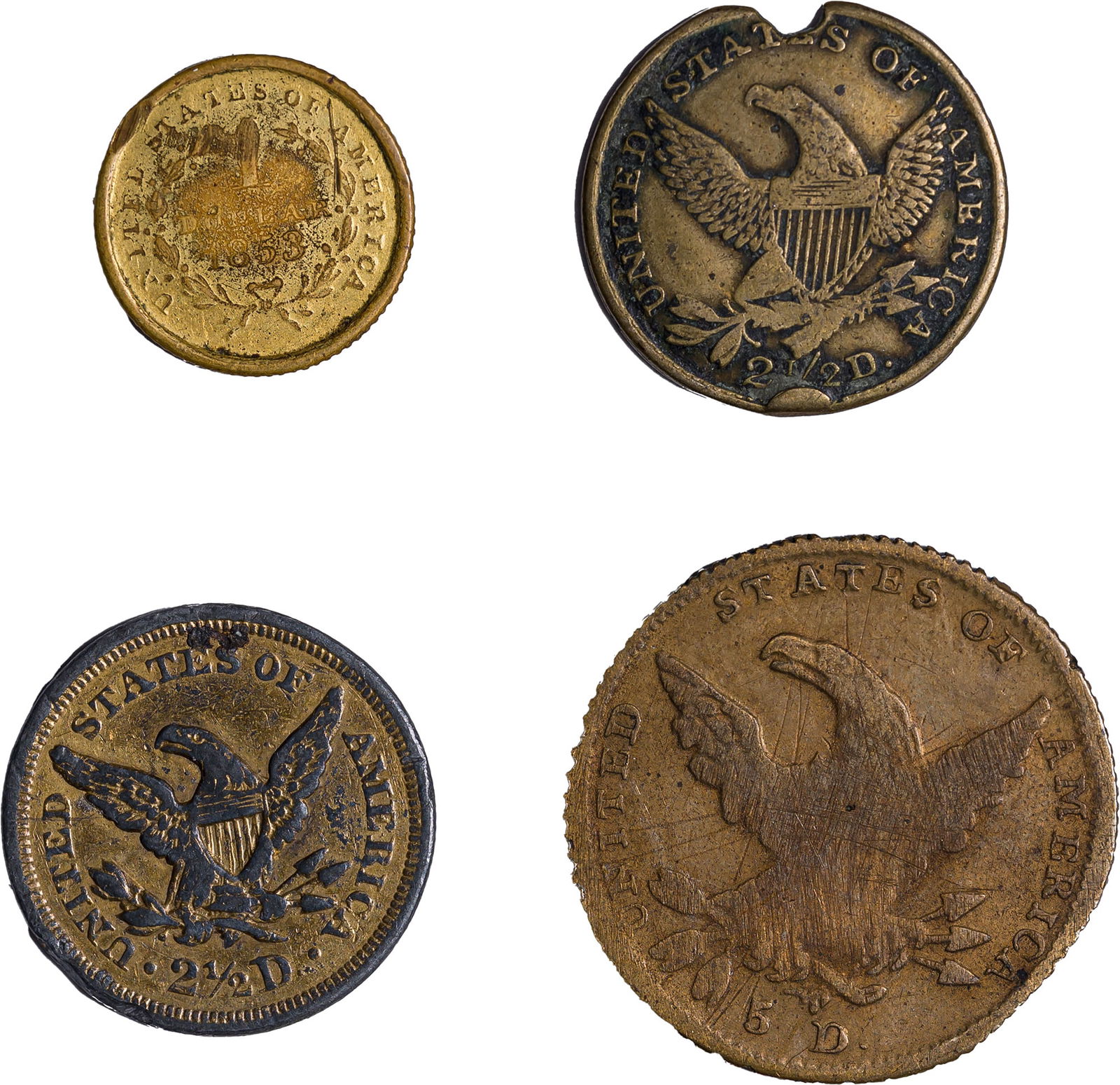 Quartet of Counterfeit "Gold" Types - 2