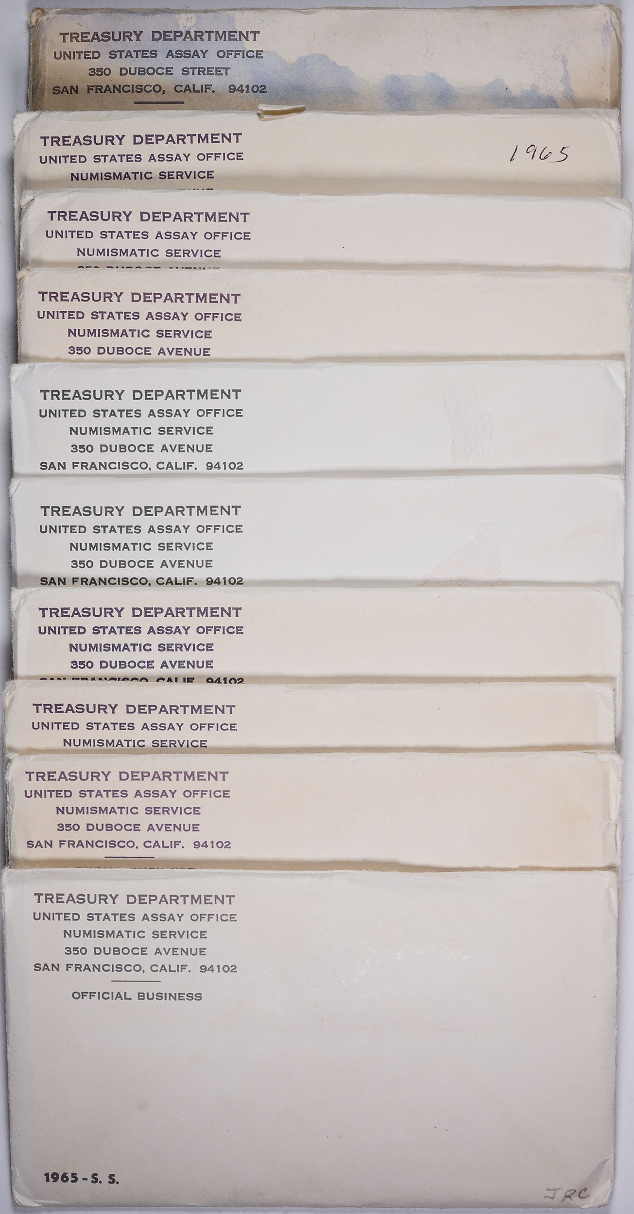 10 Pcs Sealed 1965 SMS & 1968 Mint Sets (1 of 1)