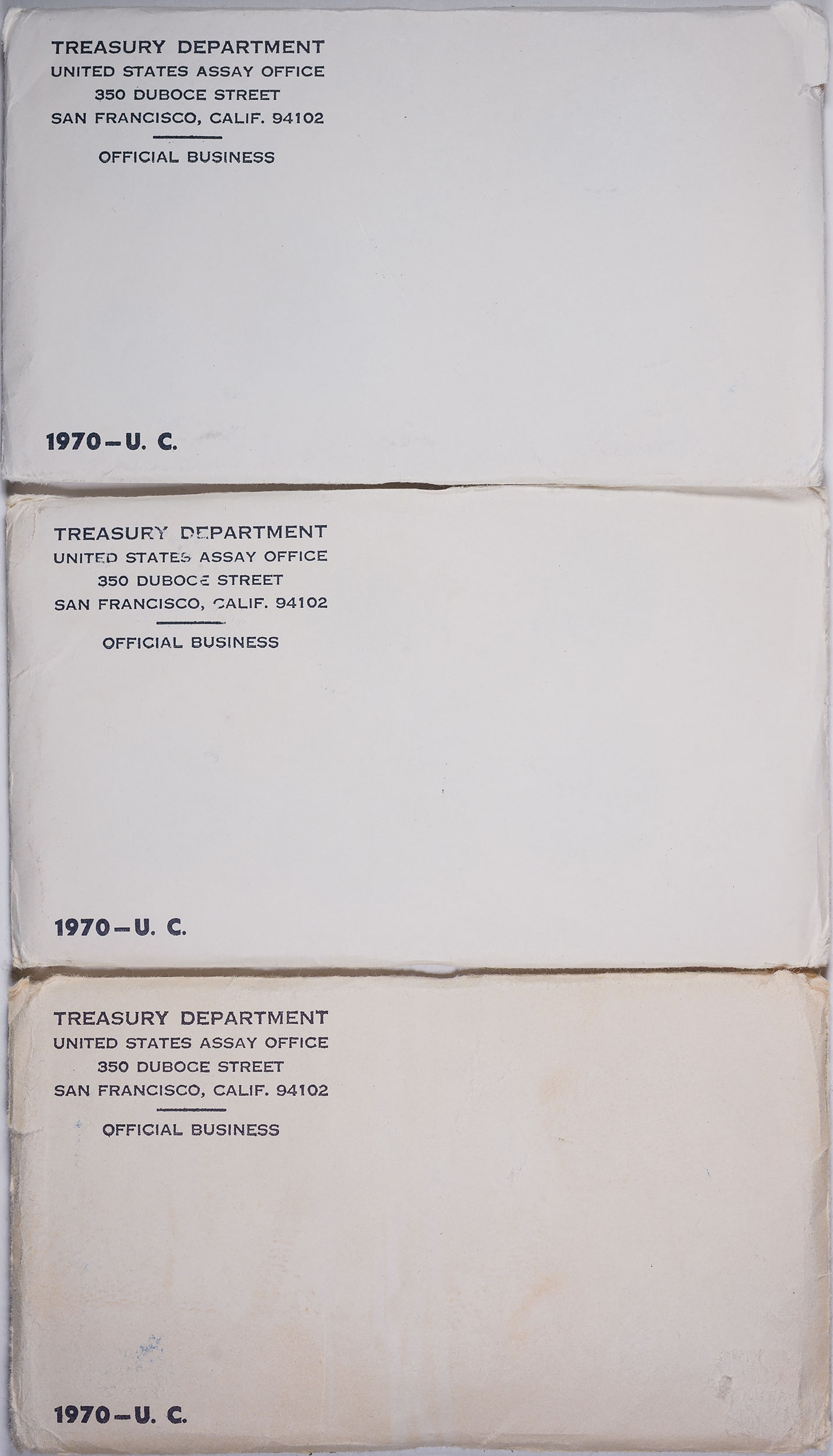 3 Pcs Still Sealed 1970 Mint Sets (1 of 2)