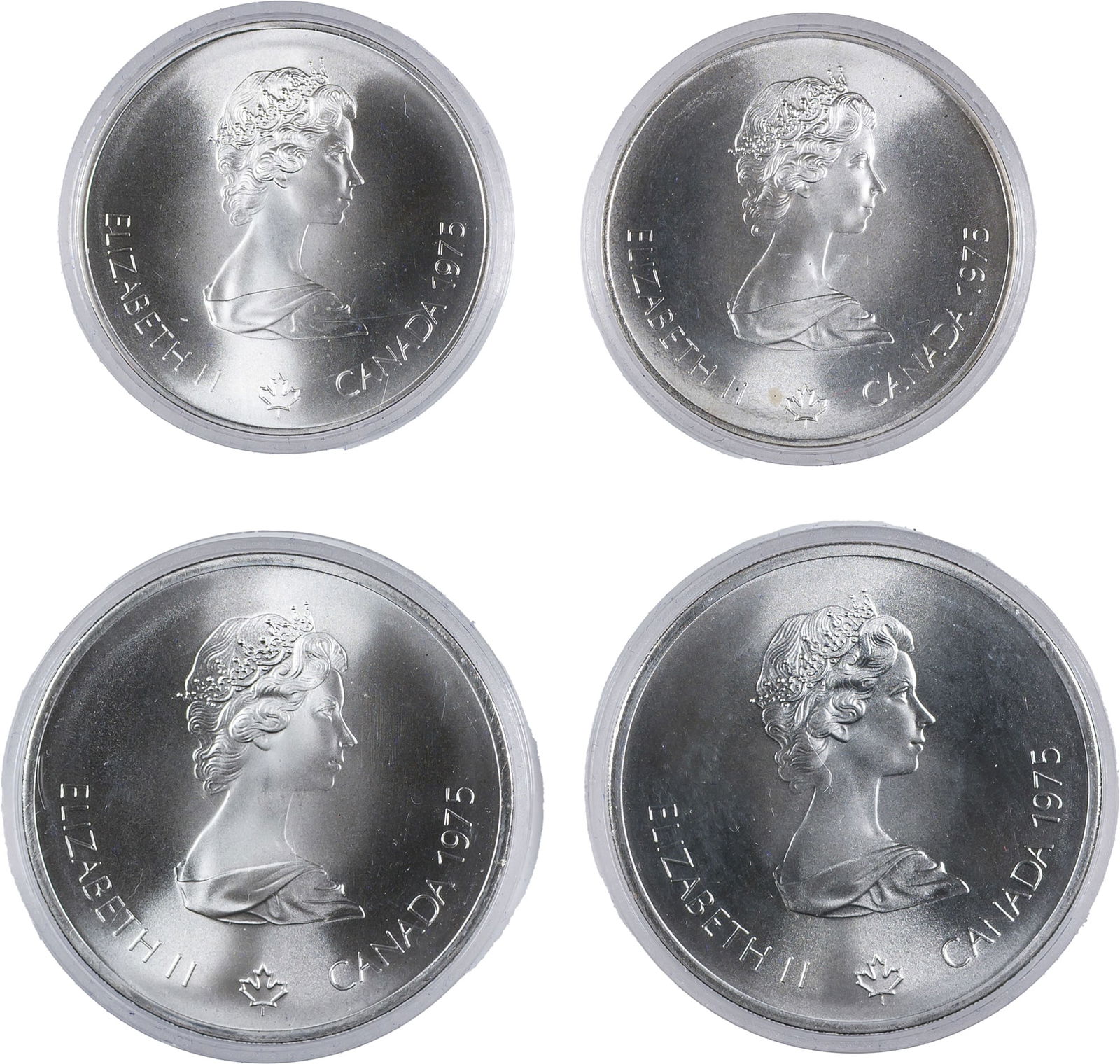 Canada. 1975 4 Coin Silver Olympic Set - 2