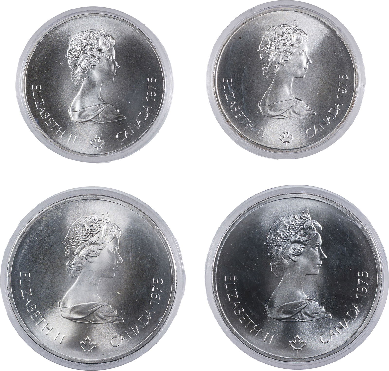 Canada. 1975 4 Coin Silver Olympic Set - 2