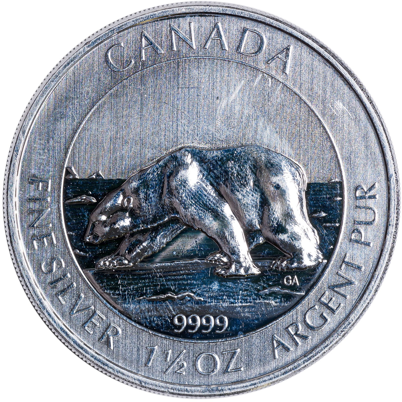 Canada. 2013 1.50 Ounce $8 Silver Polar Bear - 2