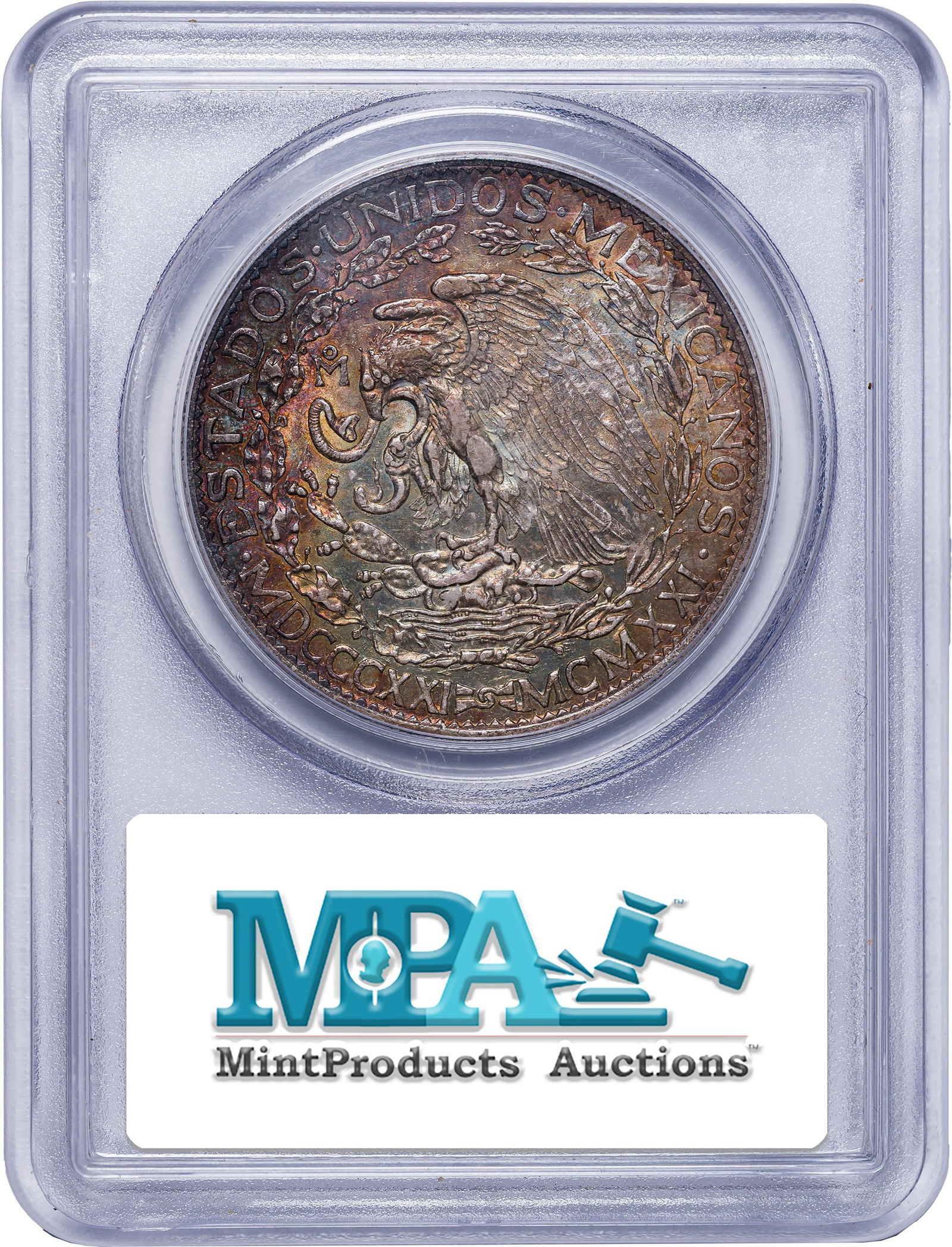 Mexico. Republic. PCGS AU-58 1921 2 Pesos Silver - 2