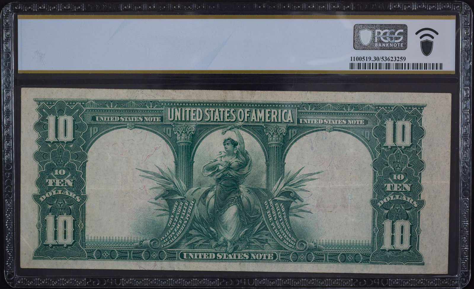 PCGS VF-30 1901 $10 Legal Tender Bison - 2