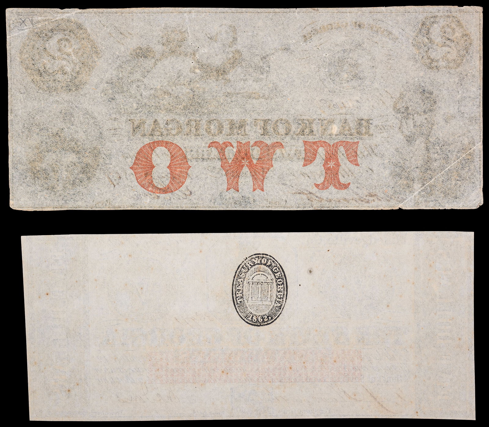 Pair Of Georgia Obsolete Notes - 2