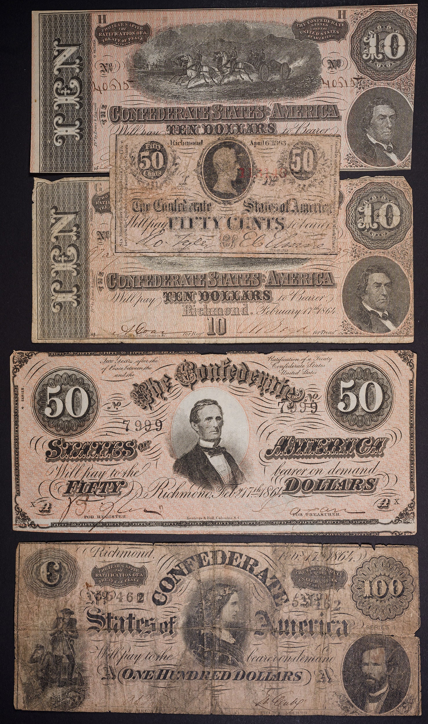 Confederate States. Denomination Mix (1 of 1)