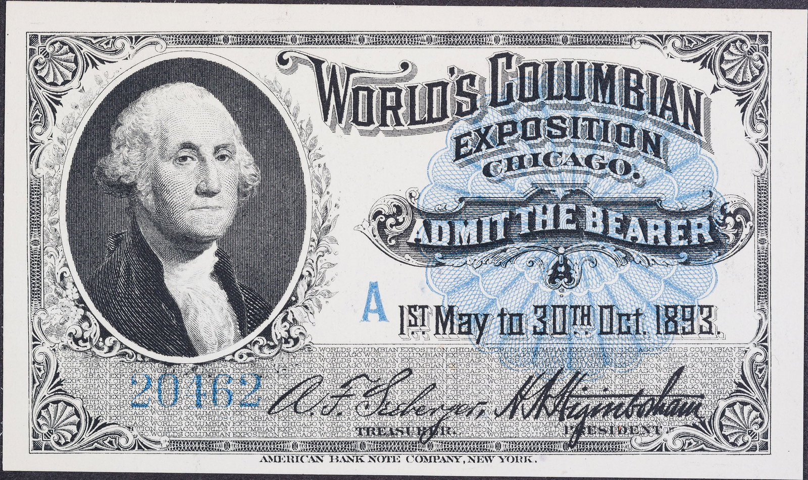 Fresh New Columbian Expo Ticket (1 of 2)