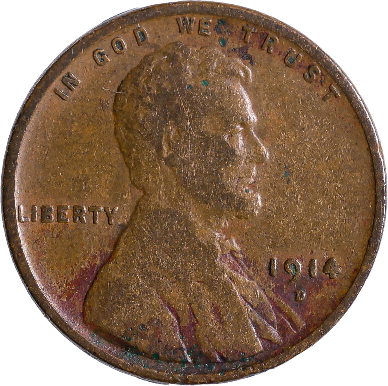 F-12 1914-D Lincoln Cent (1 of 2)