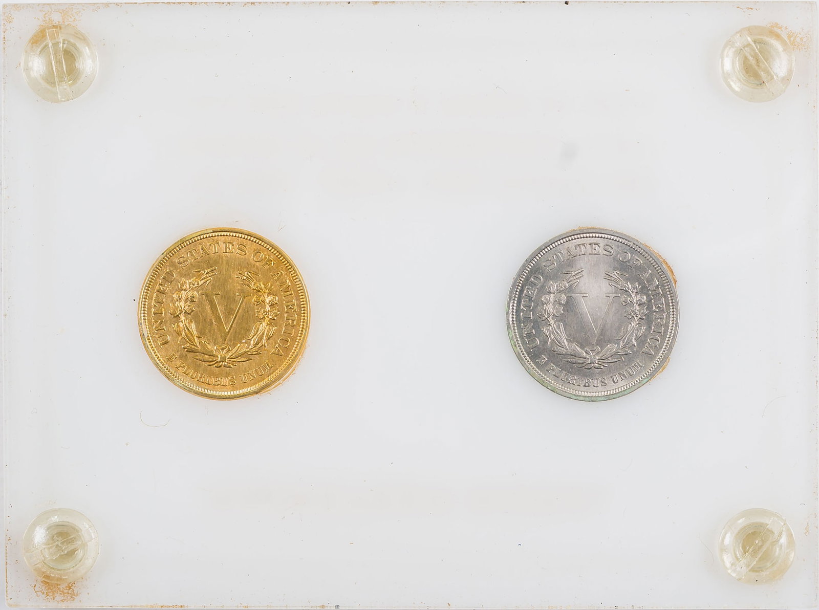 Pair of 1883 No CENTS Liberty Nickels - 2