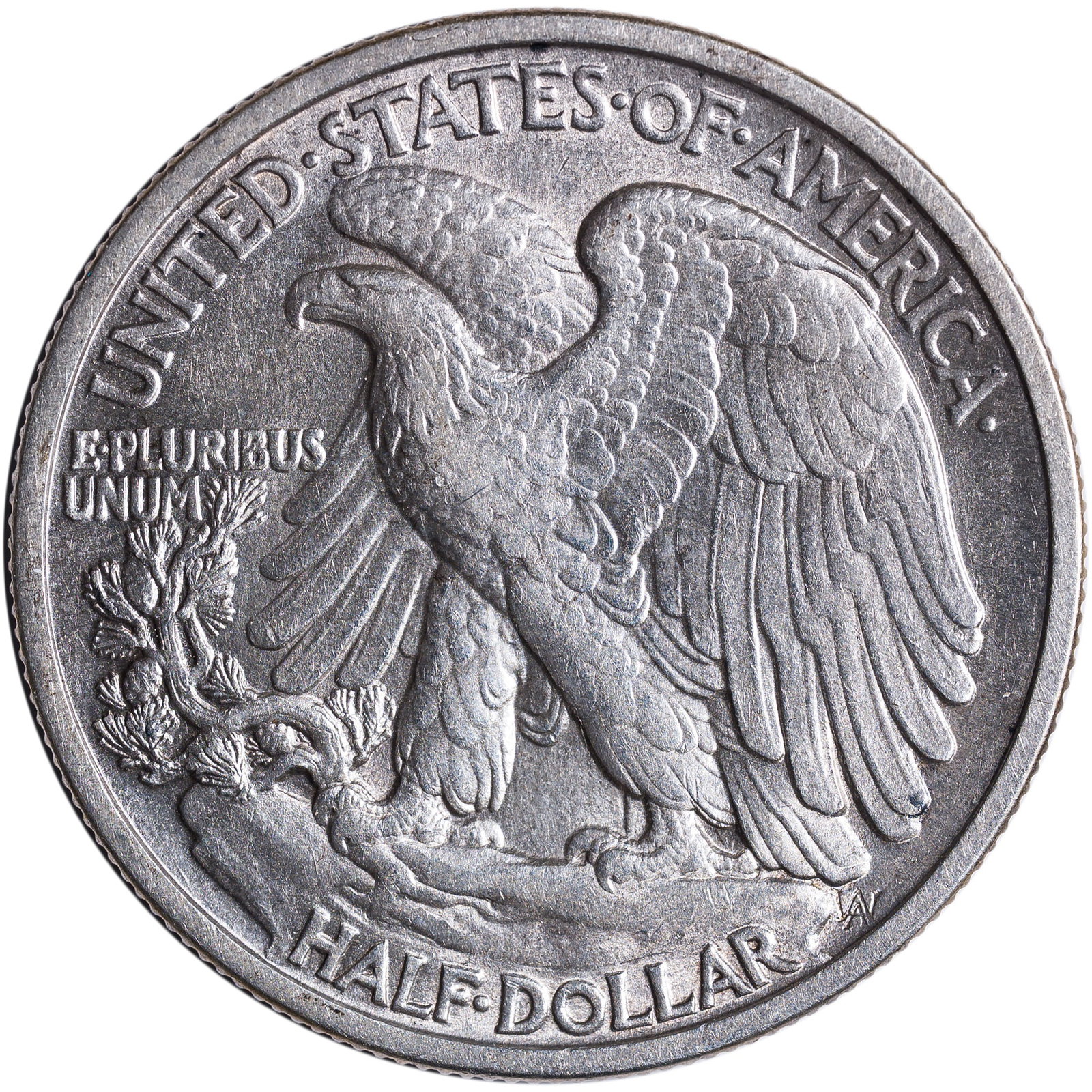 AU-50+ 1917 Walking Liberty Half Dollar - 2