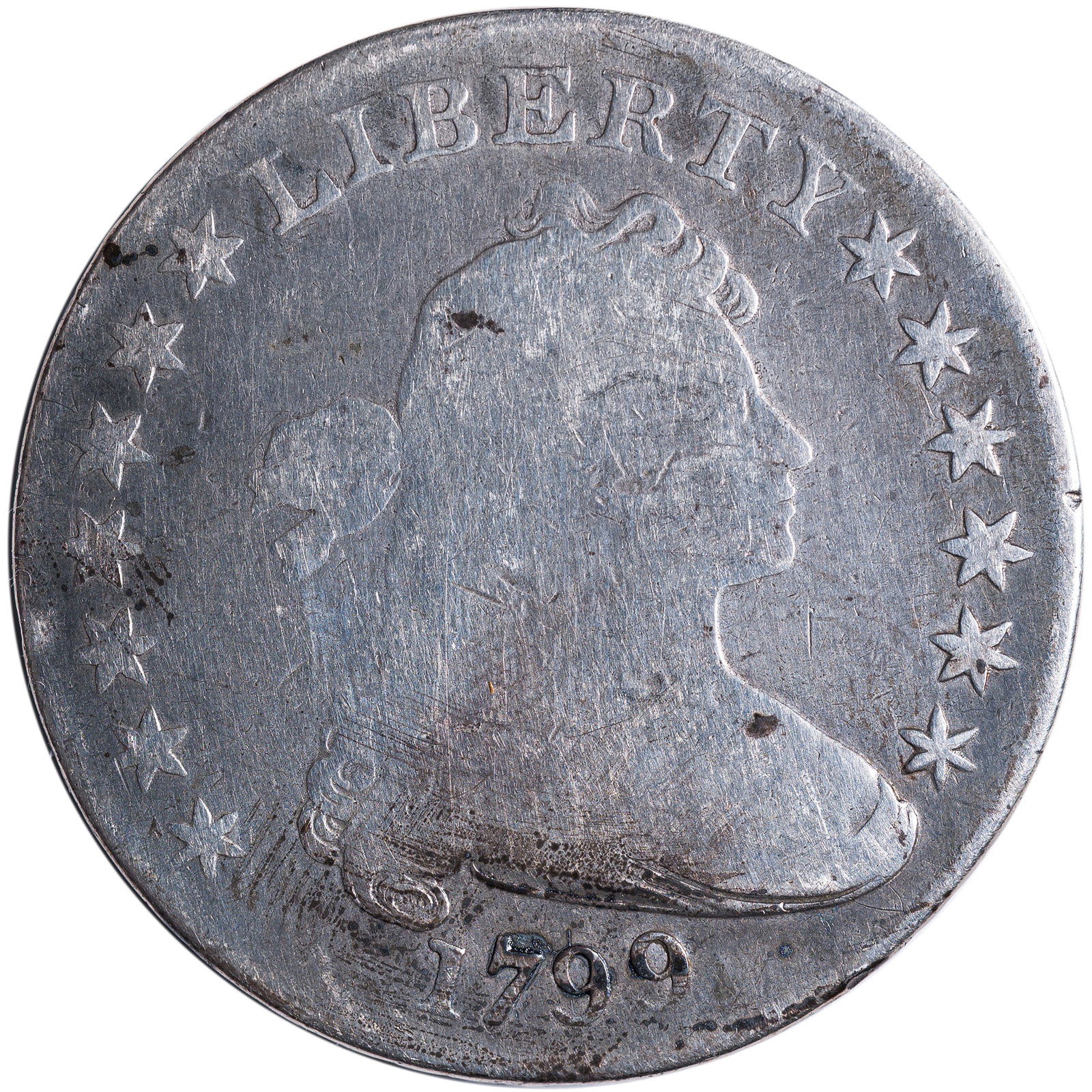 VG-F Details 1799 Bust Dollar (1 of 2)