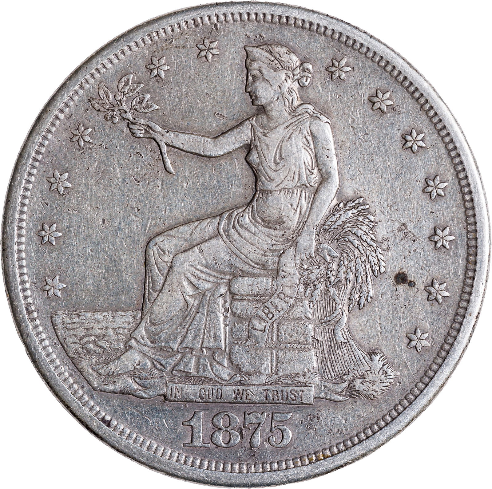 EF-40 1875-CC Trade Dollar (1 of 2)