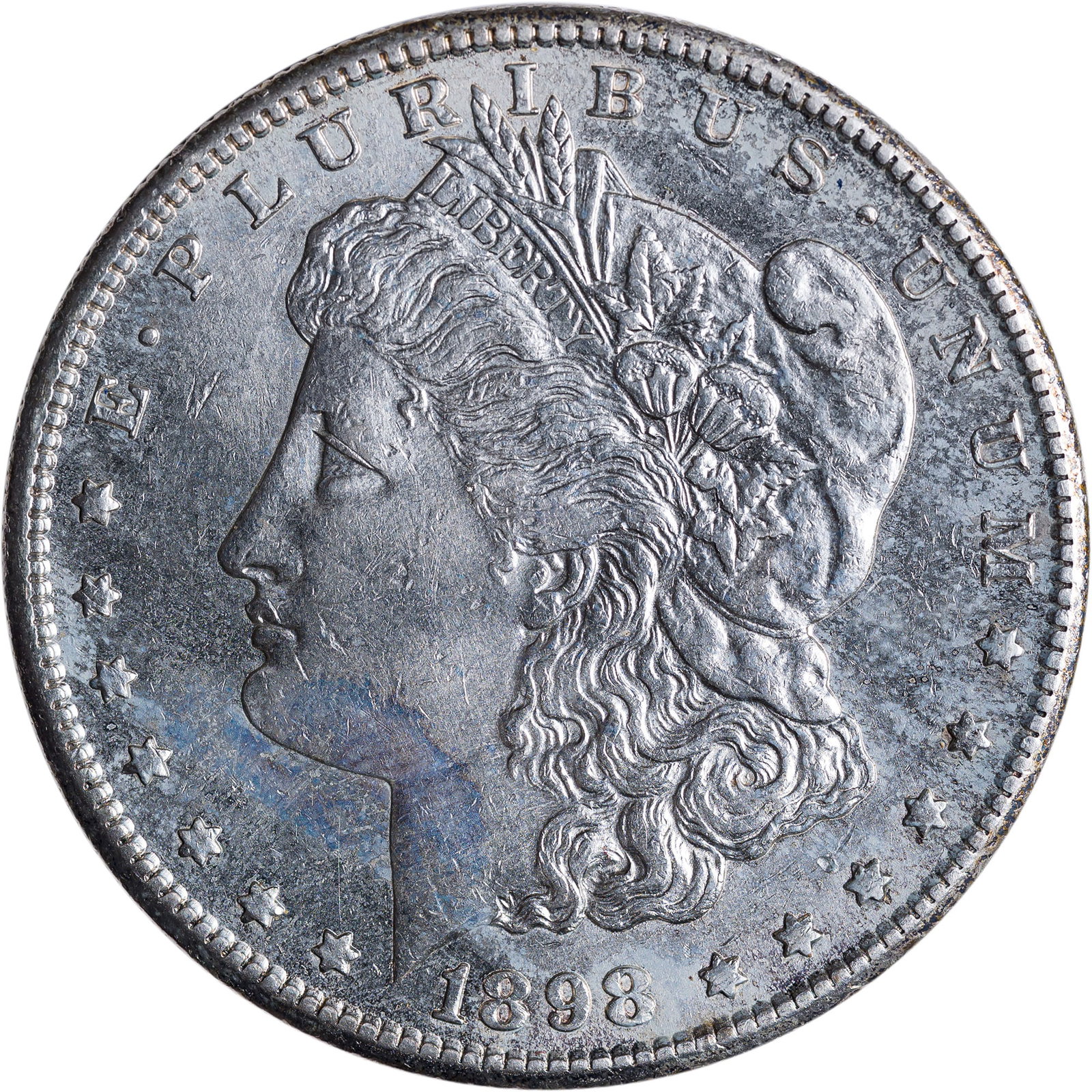 AU-58 Details 1898-S Morgan Dollar (1 of 2)