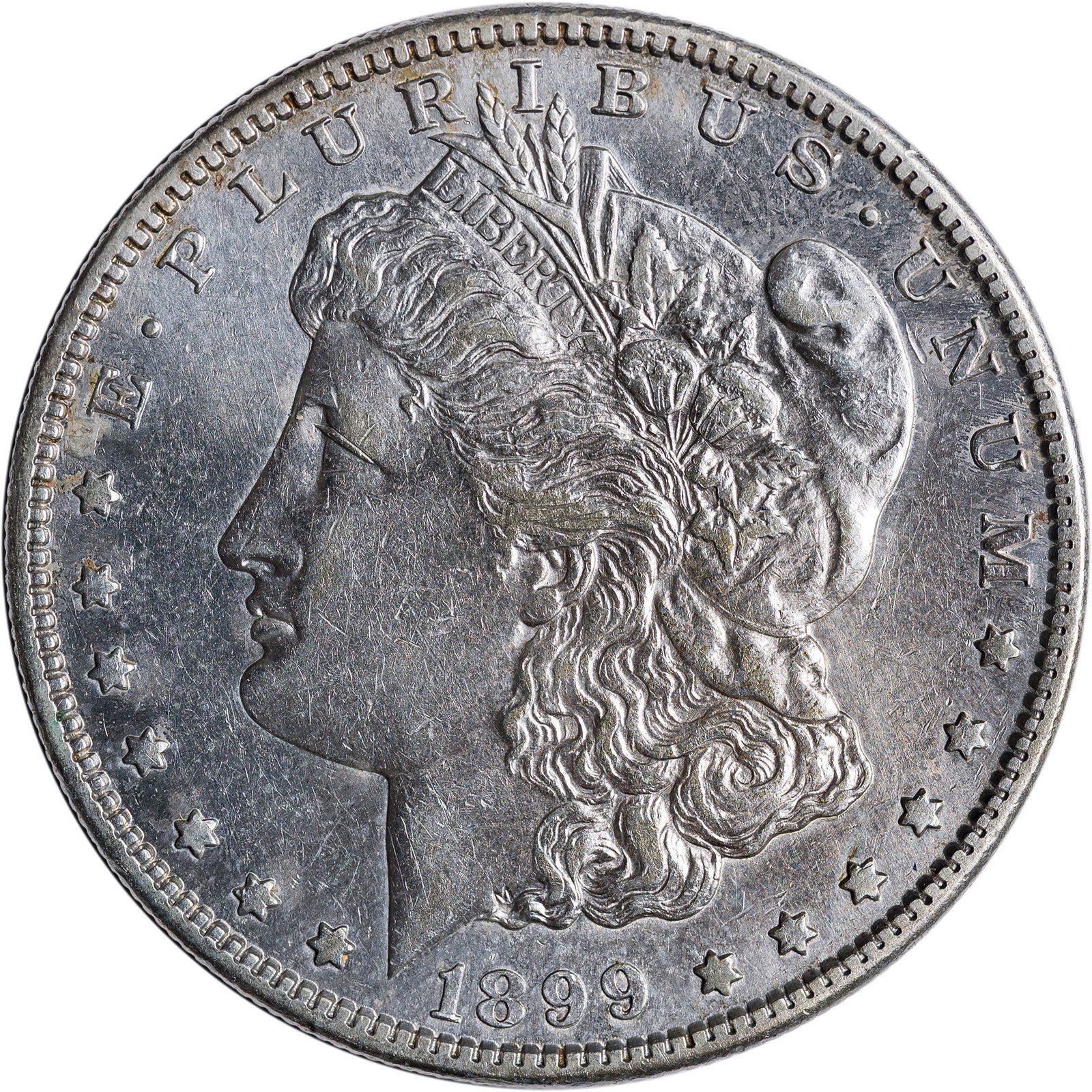 AU Details 1899-S Morgan Dollar (1 of 2)