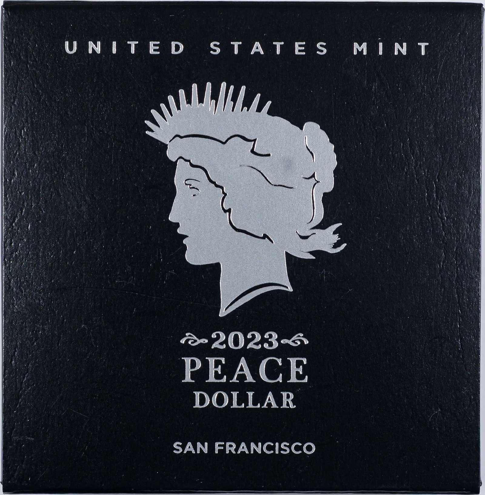 Gem Proof 2023-S Peace Dollar: Housed OGP.
