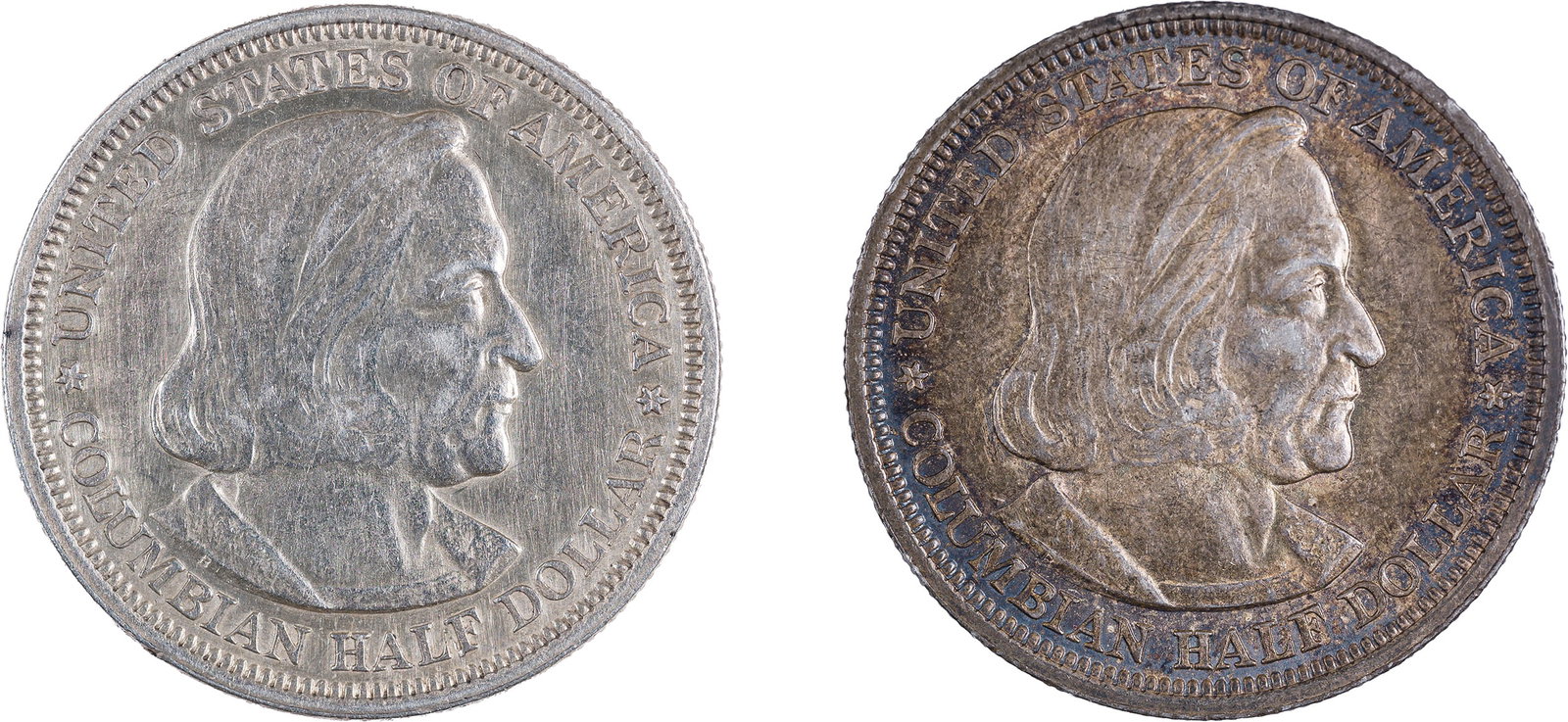 Pair of Columbian Expo Half Dollars (1 of 2)