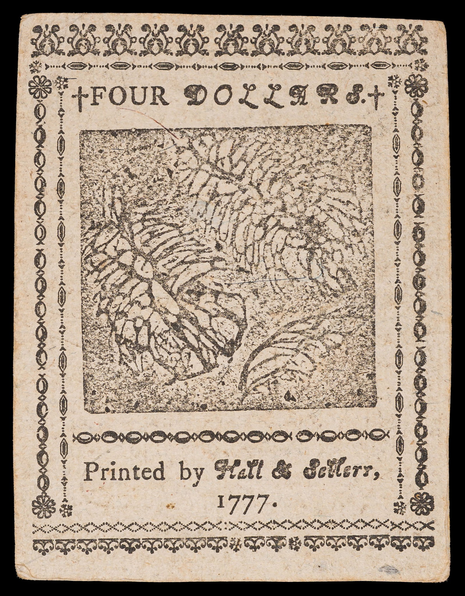 EF 1777 $4 Continental Currency - 2