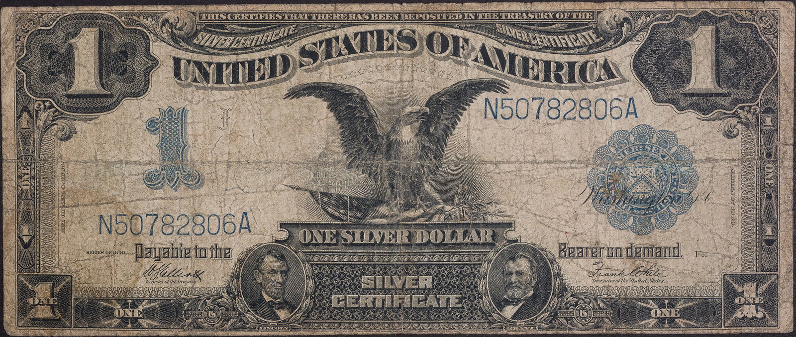 Fine 1899 Black Eagle $1 Note (1 of 2)