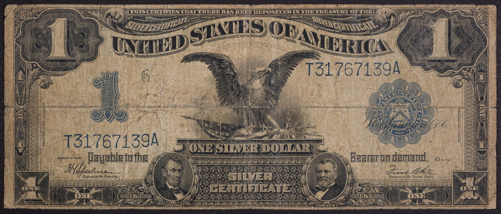 Fine 1899 Black Eagle $1 (1 of 2)