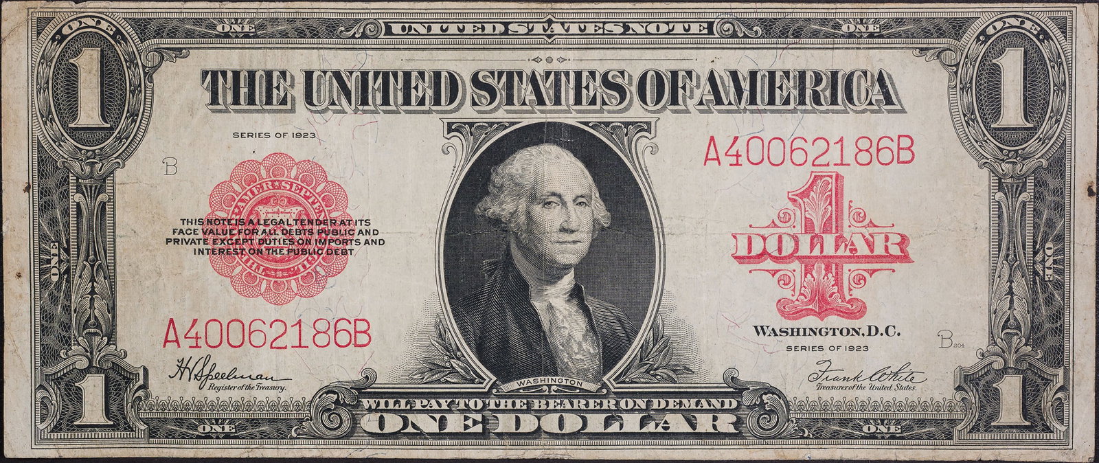 VF 1923 $1 United States Note (1 of 2)