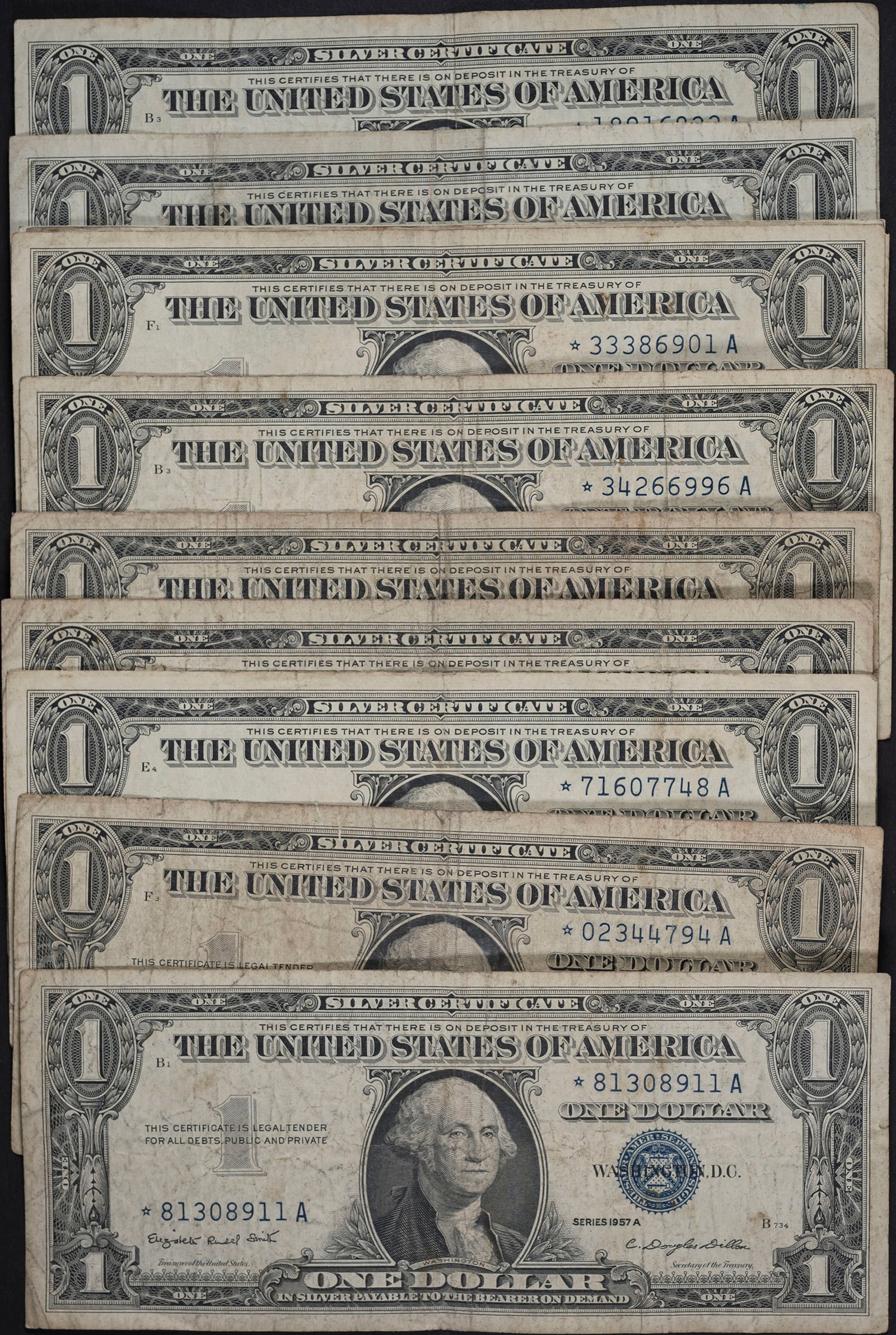Selection of 1957-A $1 Star Notes (1 of 1)