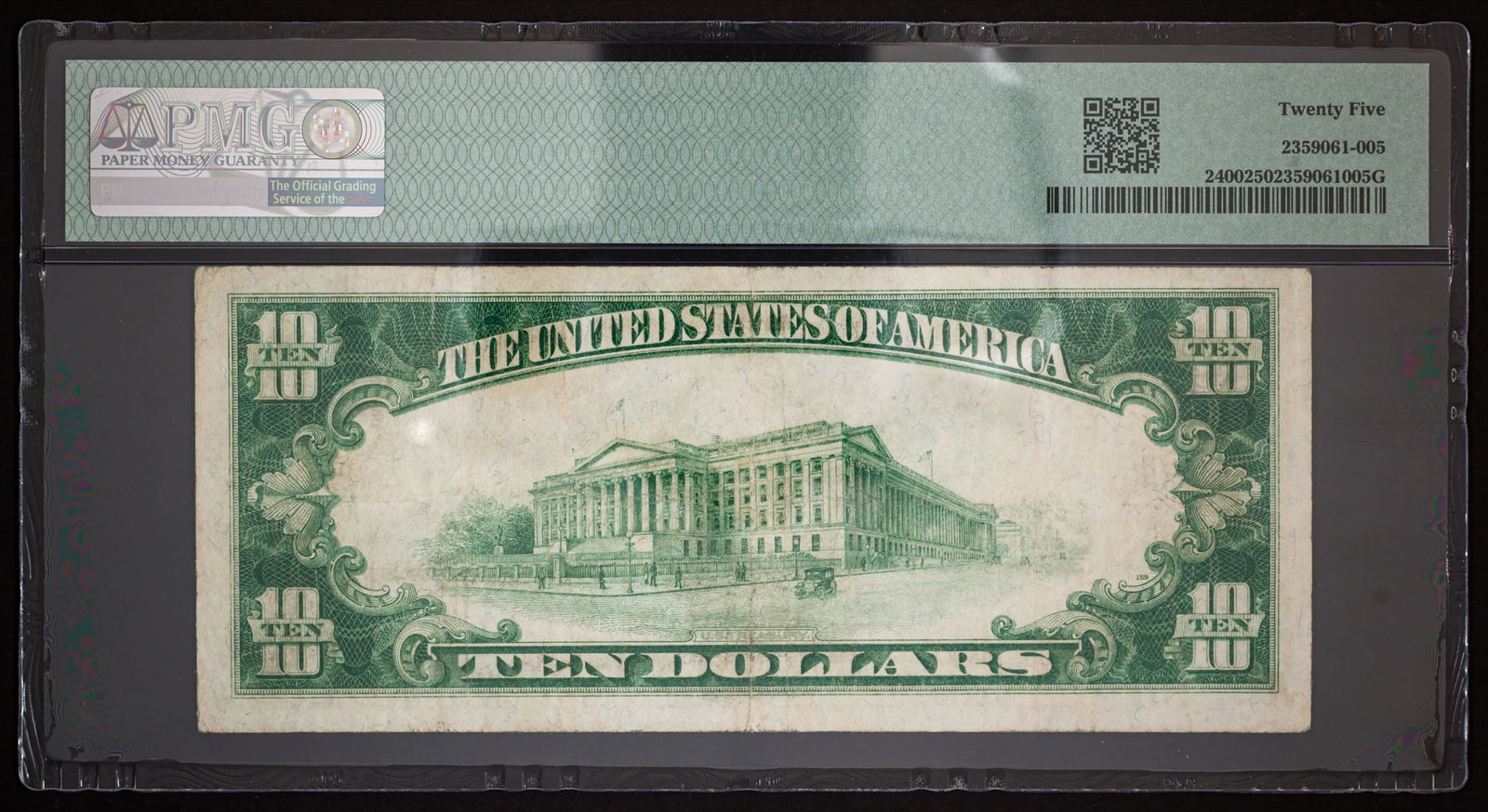 PMG VF-25 1928 $10 Gold Certificate - 2