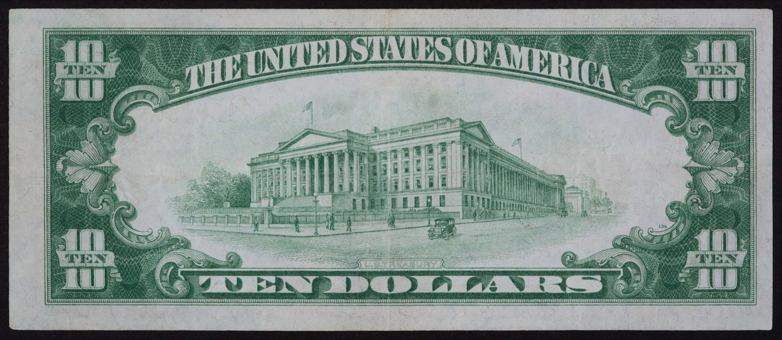EF+ 1928 $10 Gold Certificate - 2