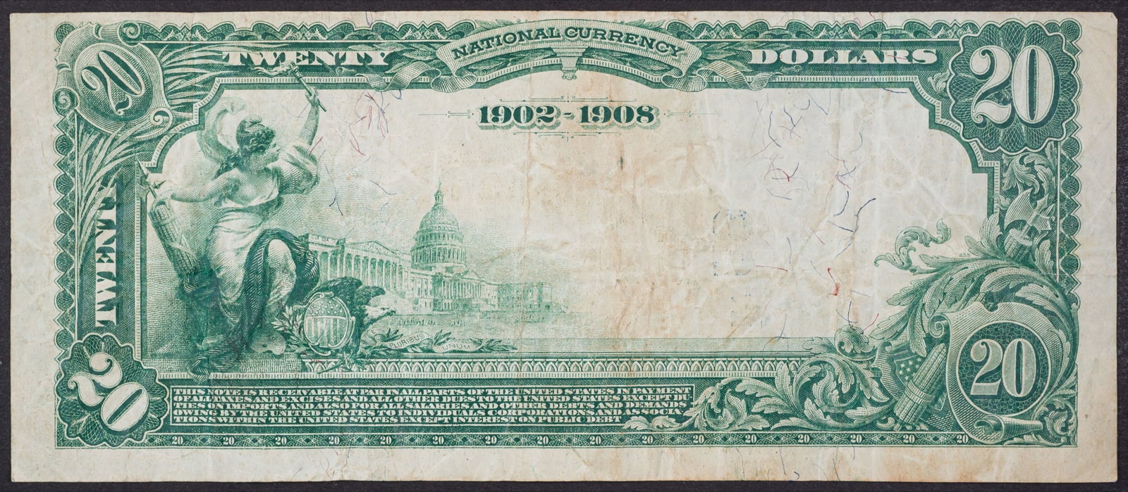 New York. VF 1902 National Currency $20 - 2