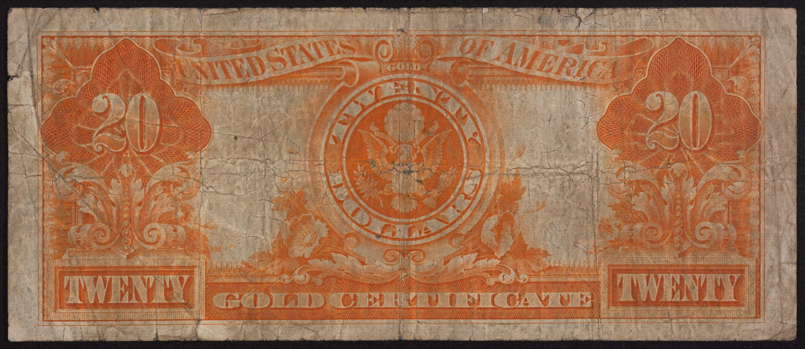 Fine 1922 $20 Gold Note - 2