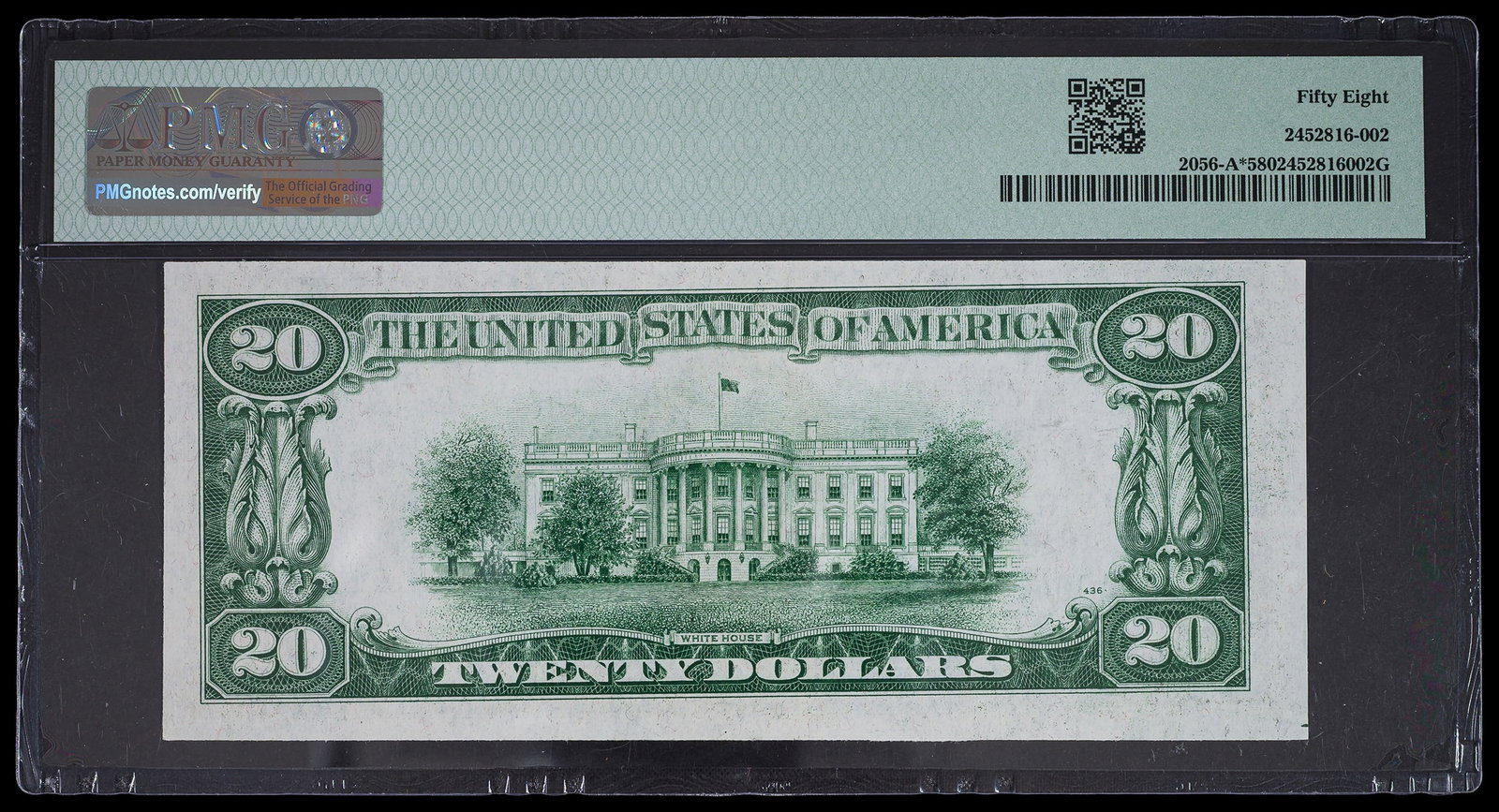PMG 1934-B $20 Star Note Consecutive Pair - 2