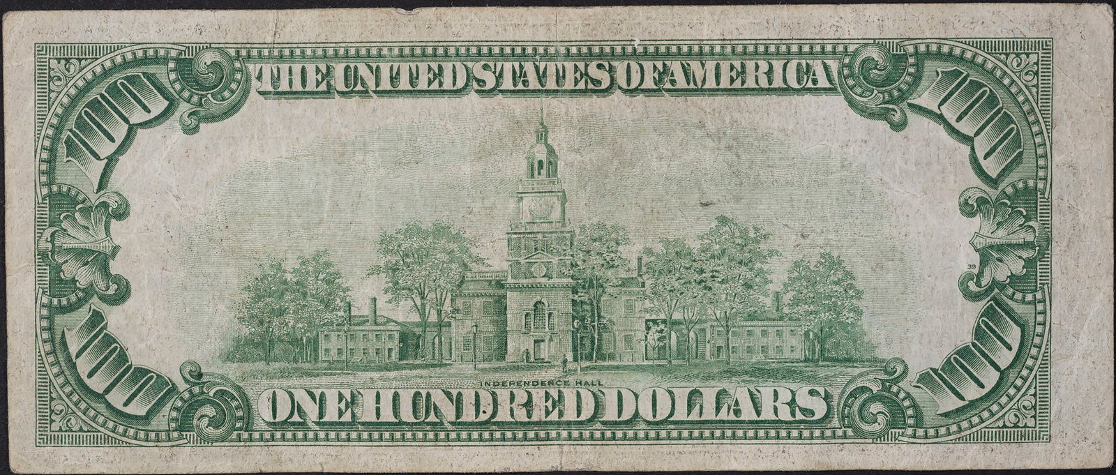 VF 1929 National Currency $100 Note - 2