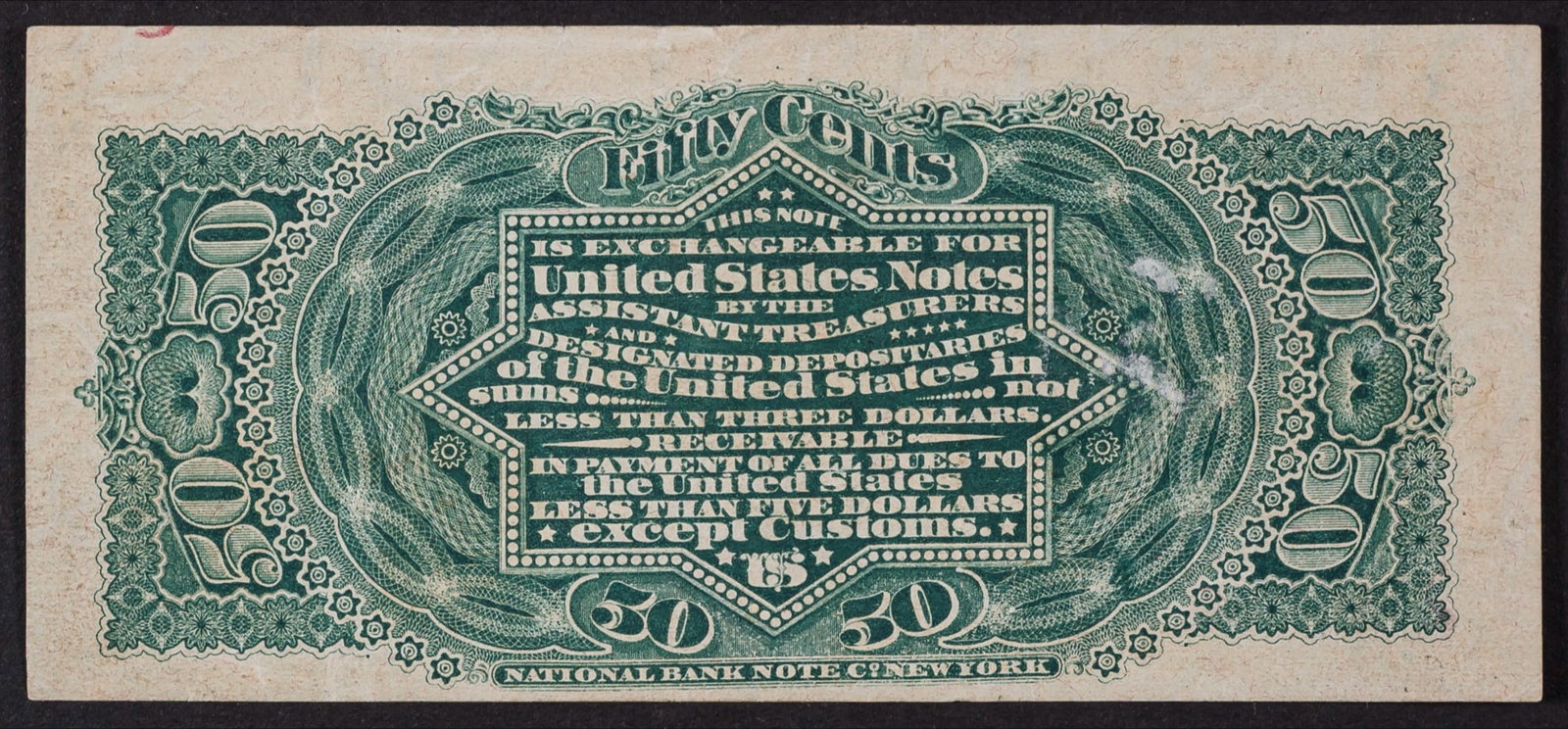 EF 50-Cents Lincoln Portrait Fractional Currency - 2