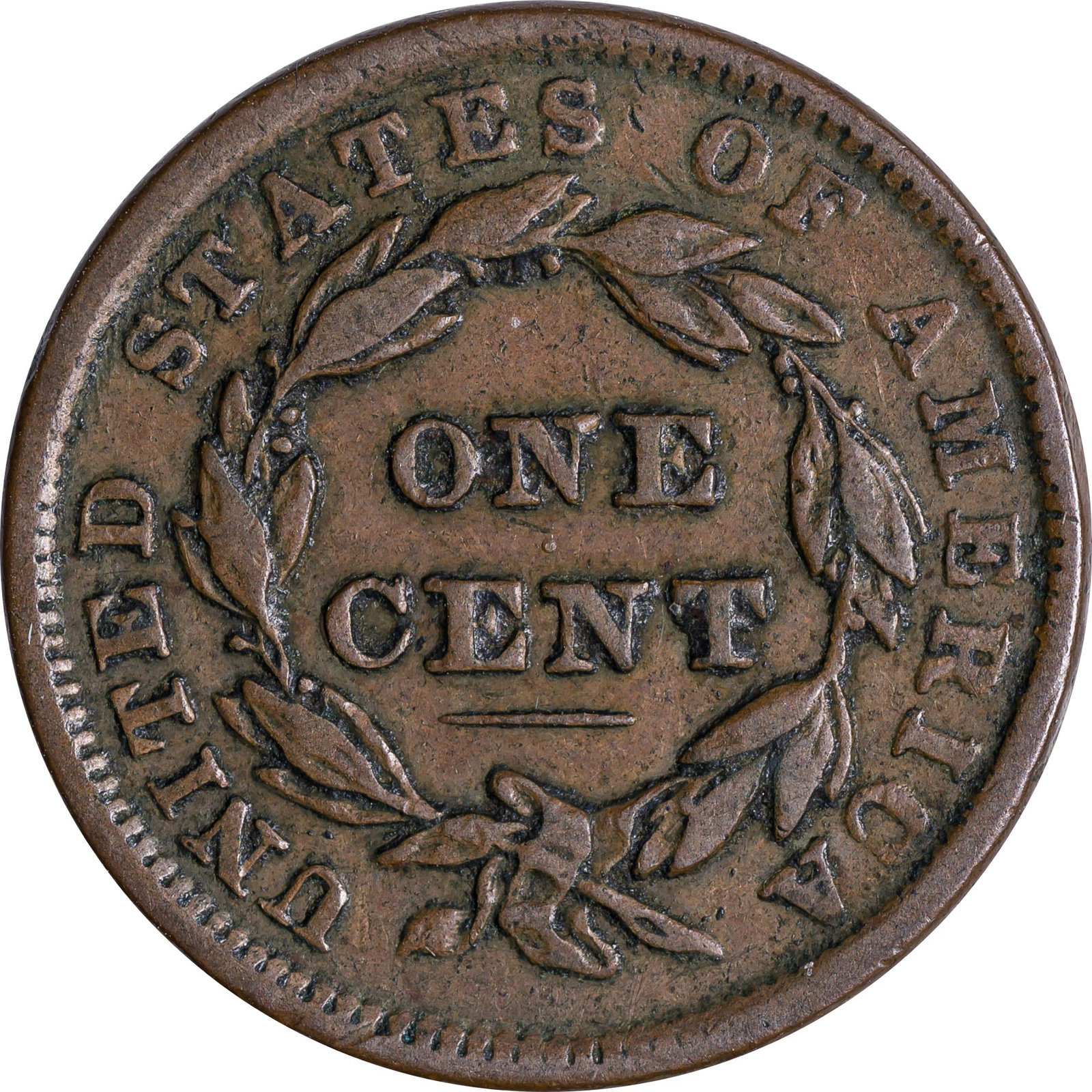 EF-40 1839 Matron Head Large Cent - 2