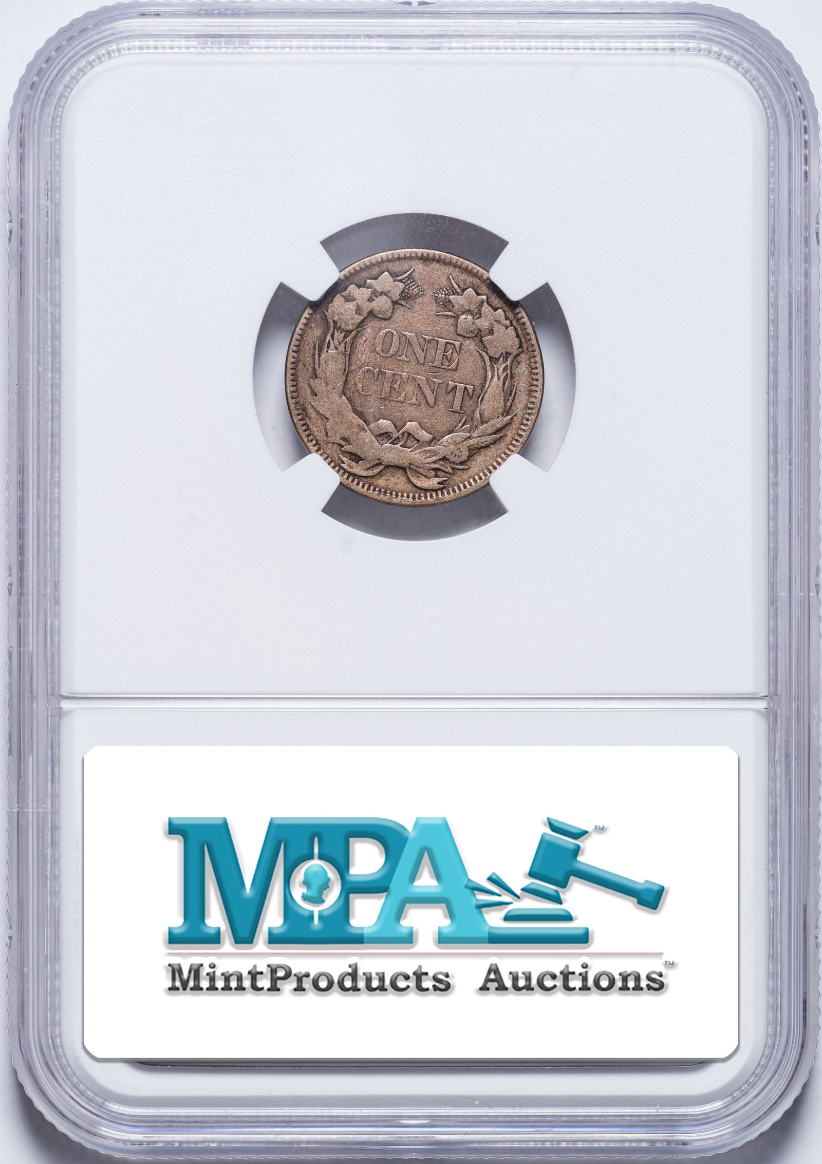 NGC VF-35 1857 Flying Eagle Cent - 2